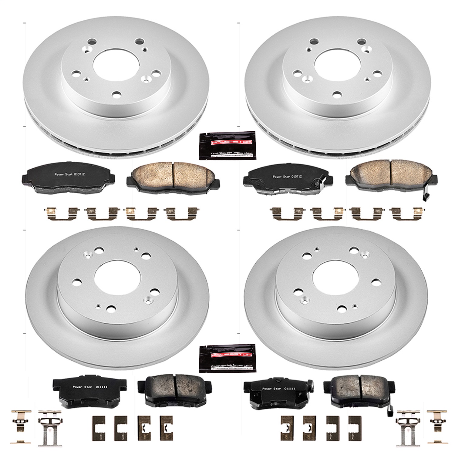 Power Stop - CRK2385 - Front and Rear - Disc Brake Pad and Rotor Kit