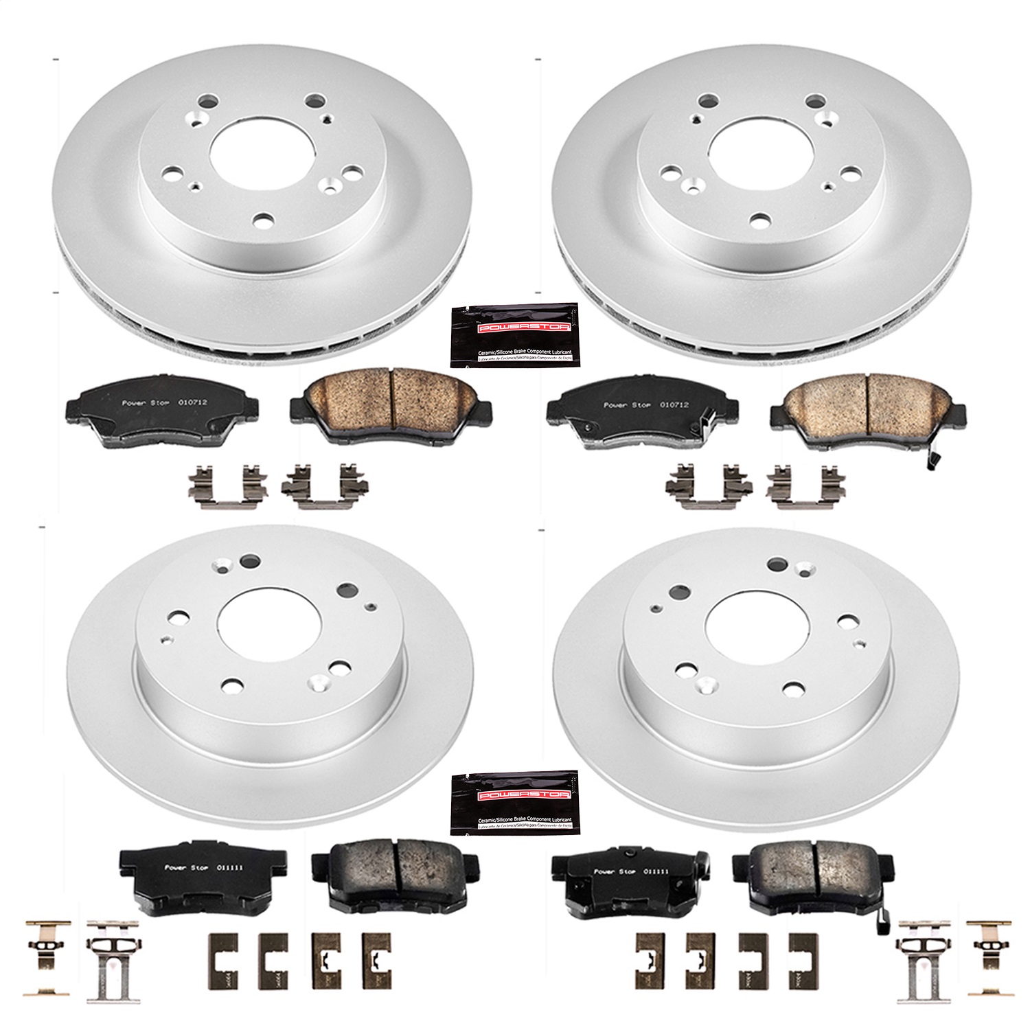 Power Stop - CRK2387 - Front and Rear - Disc Brake Pad and Rotor Kit