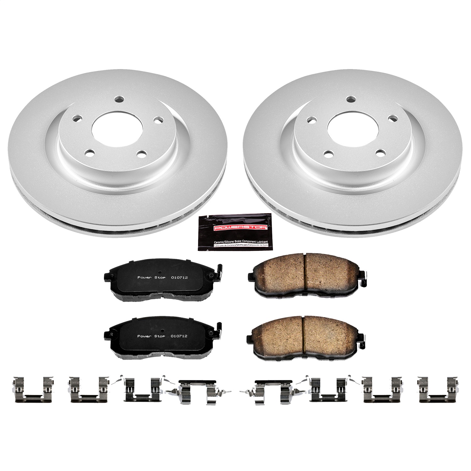 Power Stop - CRK241 - Front - Disc Brake Pad and Rotor Kit