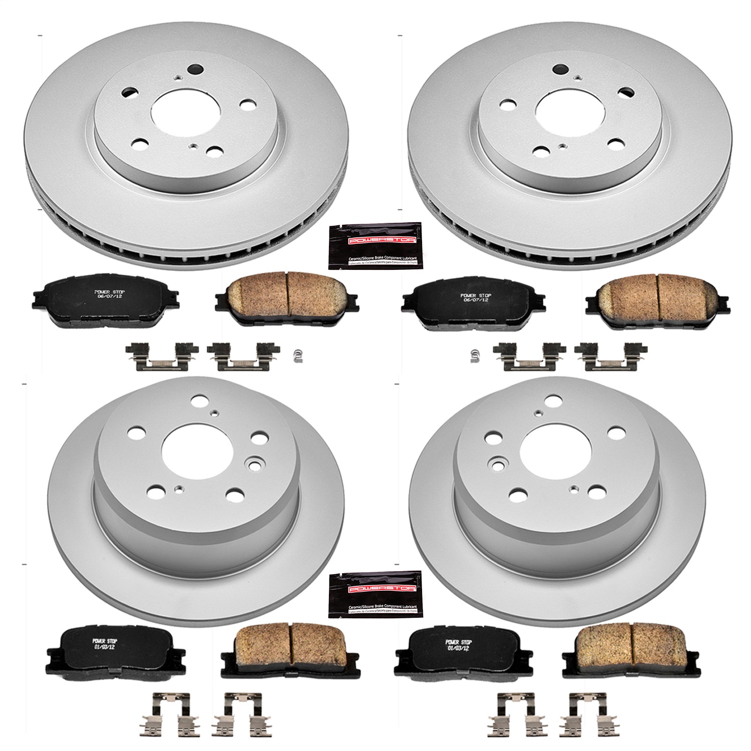 Power Stop - CRK2413 - Front and Rear - Disc Brake Pad and Rotor Kit