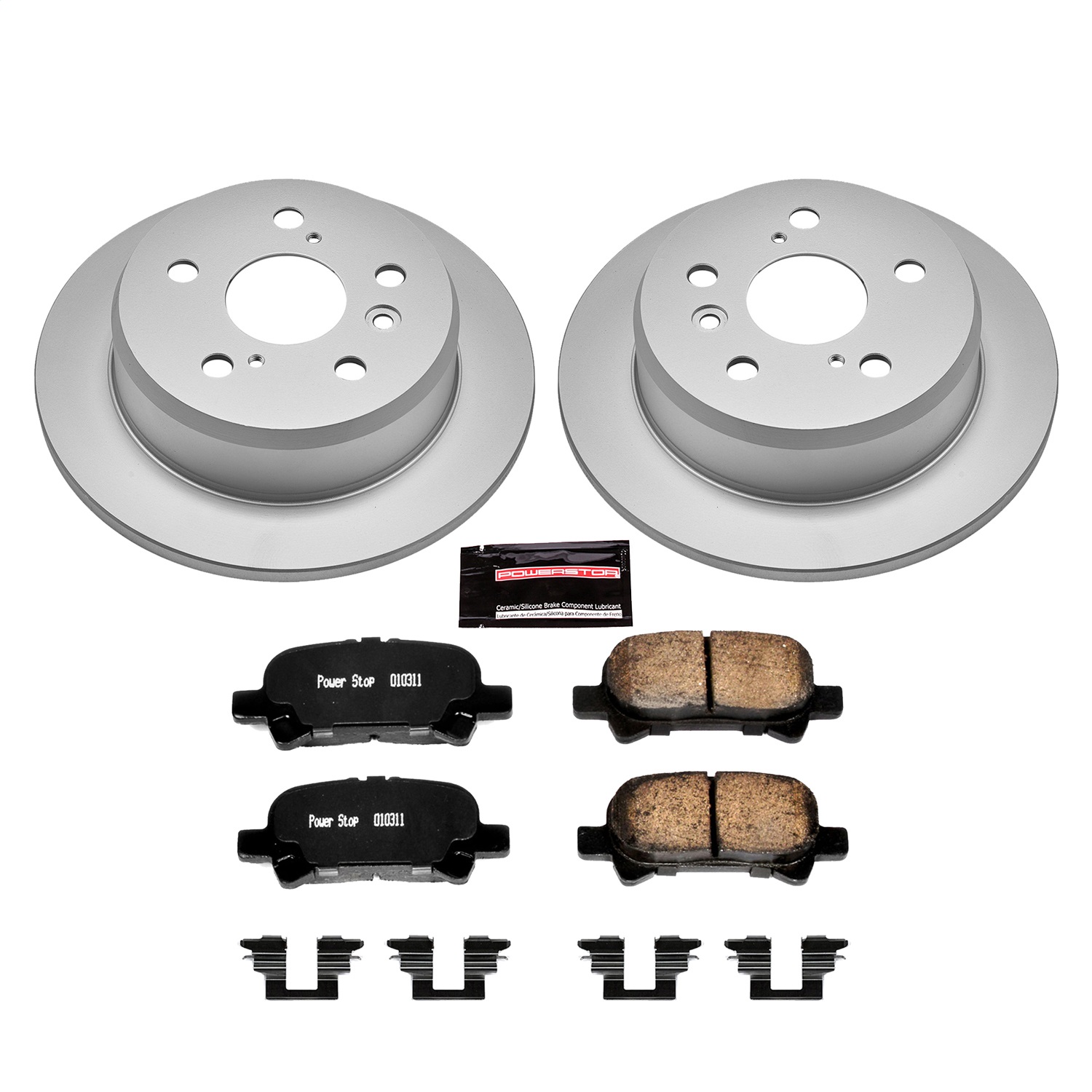 Power Stop - CRK2417 - Rear - Disc Brake Pad and Rotor Kit