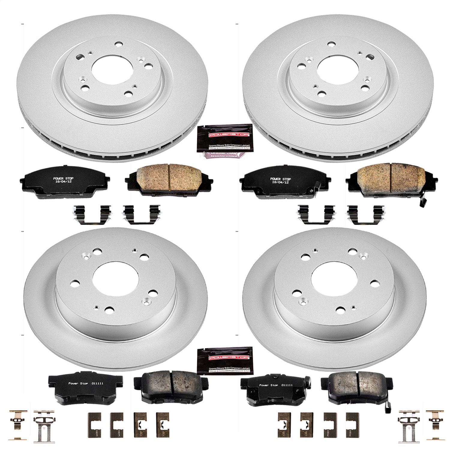 Power Stop - CRK2440 - Front and Rear - Disc Brake Pad and Rotor Kit