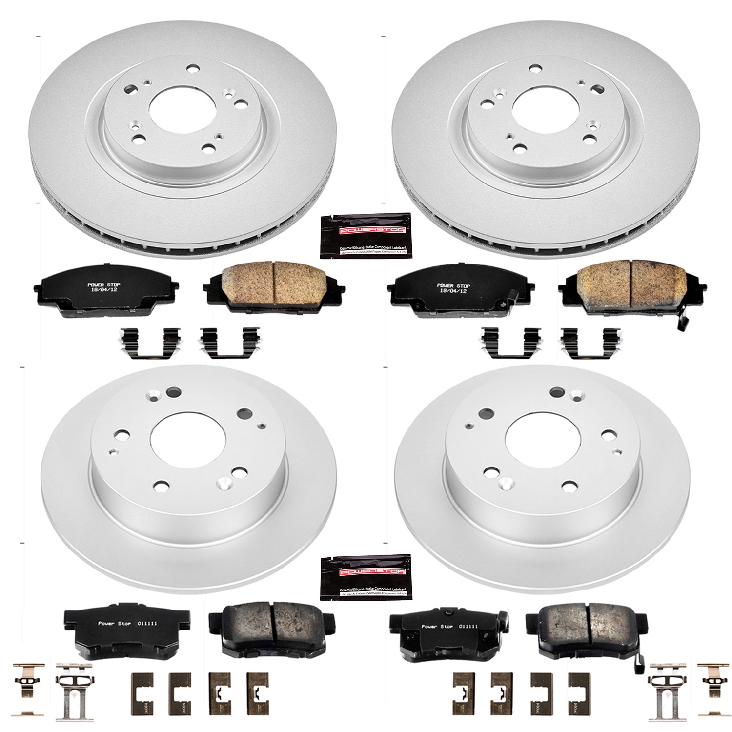 Power Stop - CRK2441 - Front and Rear - Disc Brake Pad and Rotor Kit
