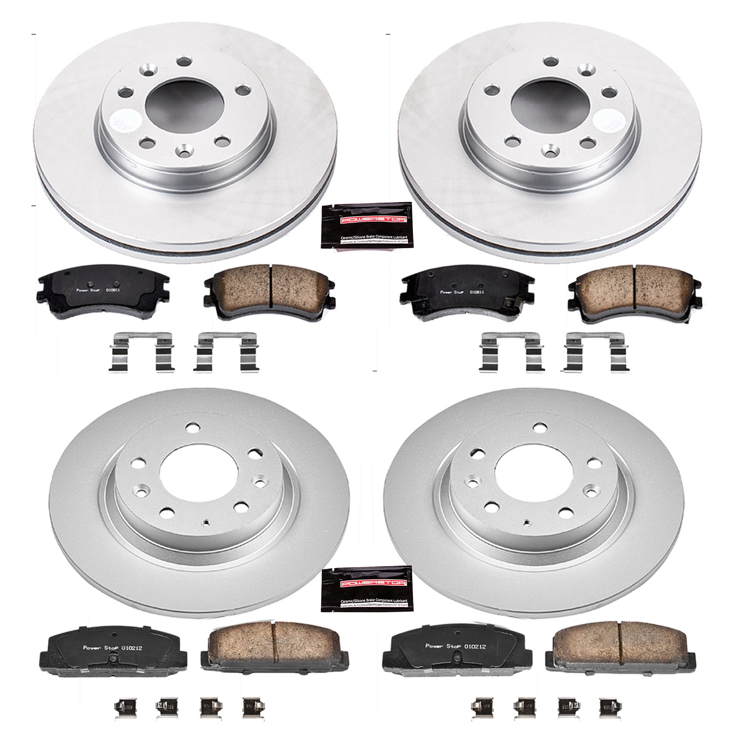 Power Stop - CRK2449 - Front and Rear - Disc Brake Pad and Rotor Kit