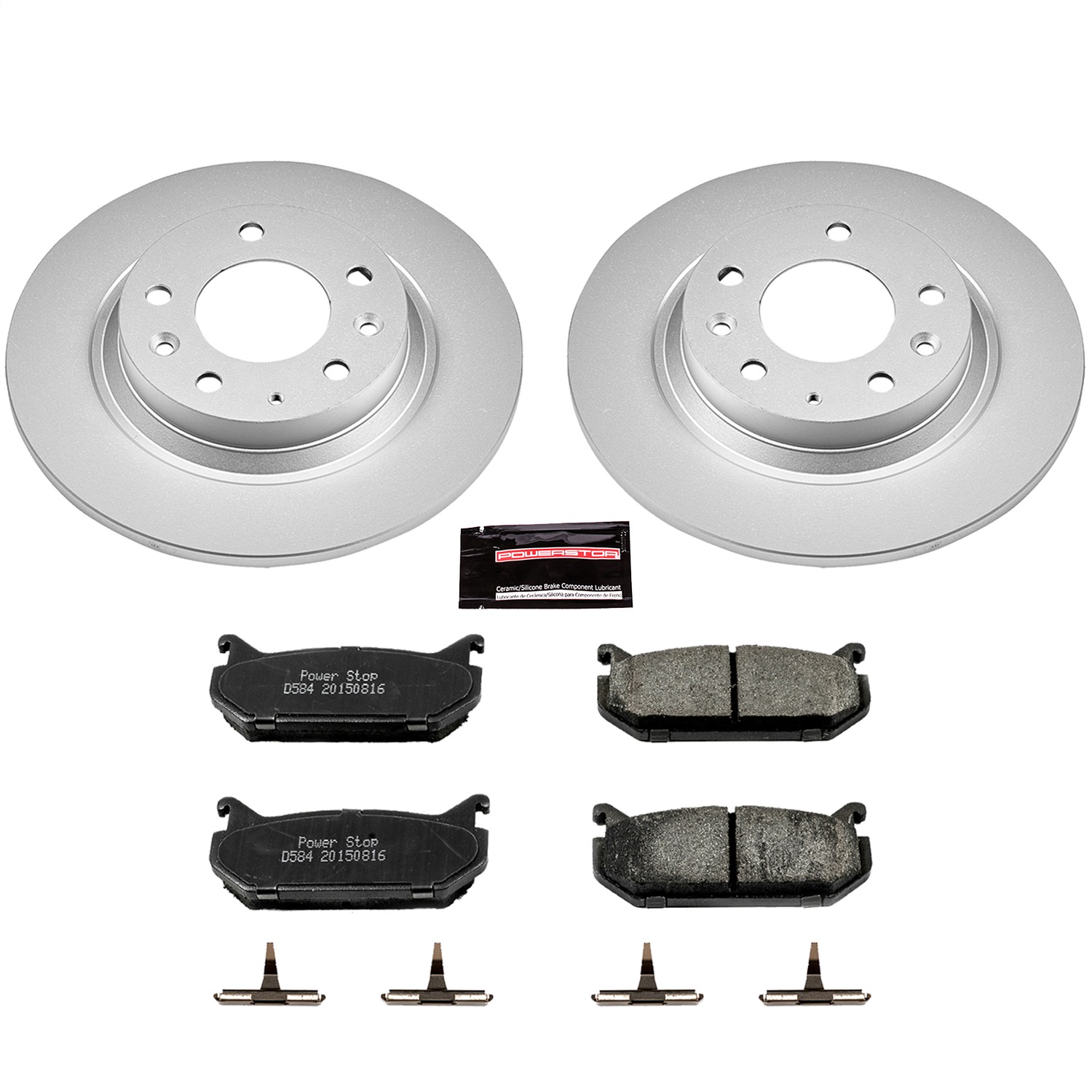 Power Stop - CRK2453 - Rear - Disc Brake Pad and Rotor Kit