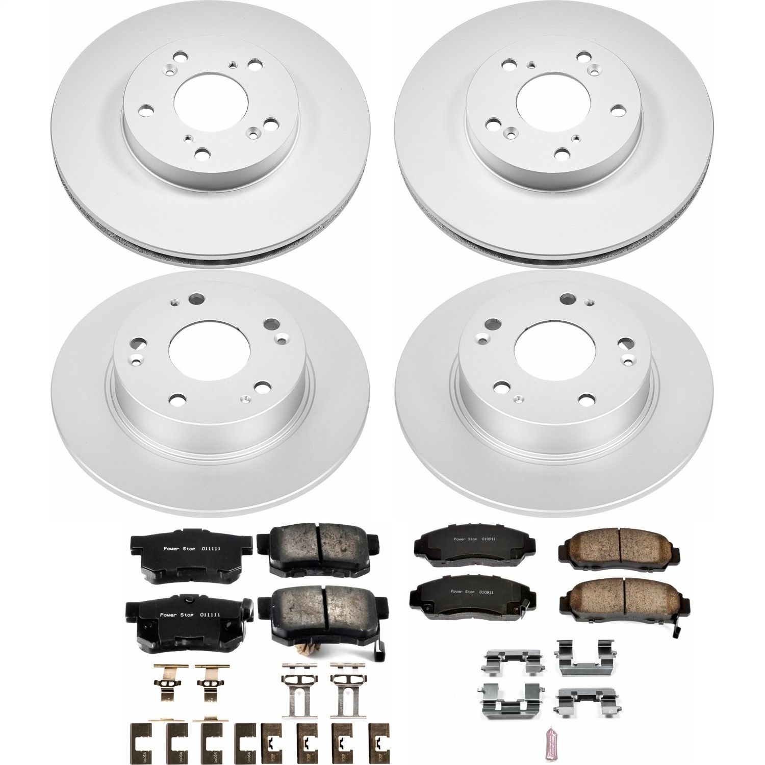Power Stop - CRK2557 - Front and Rear - Disc Brake Pad and Rotor Kit