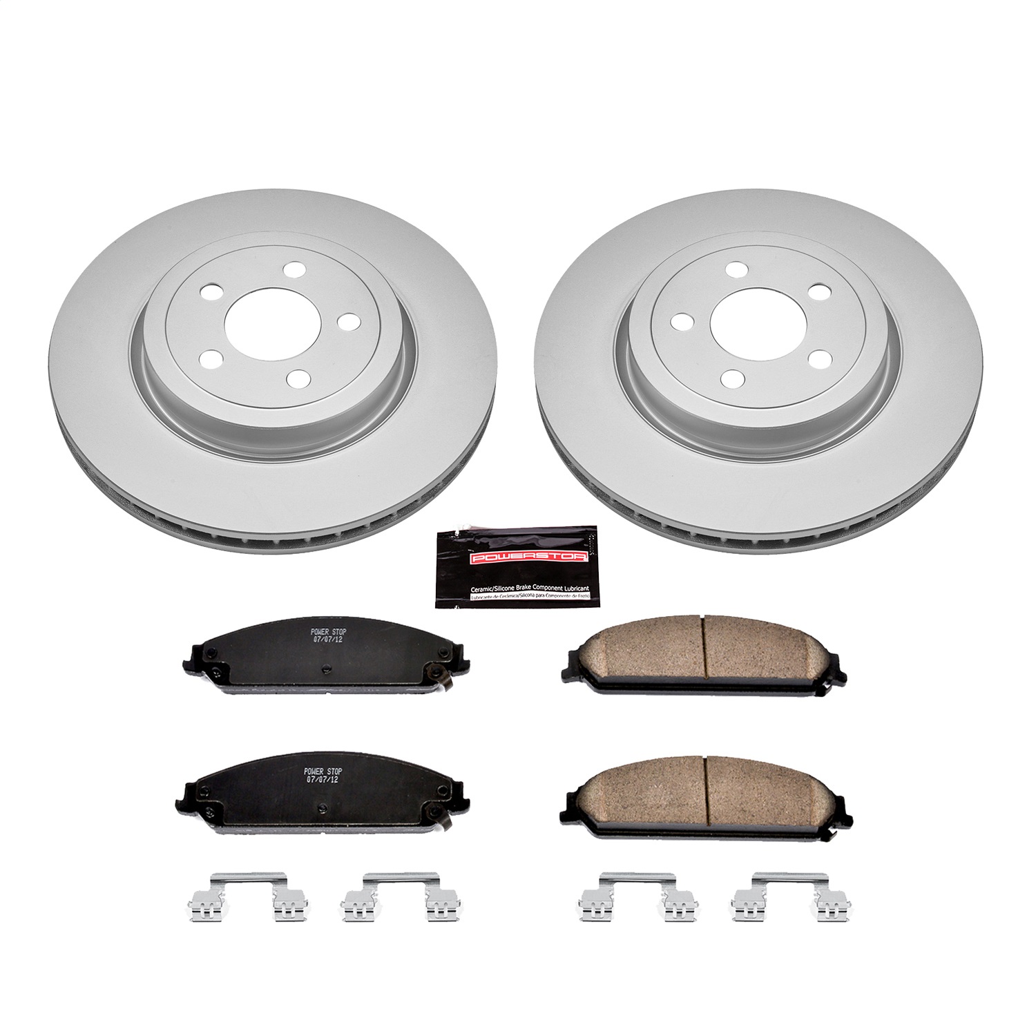 Power Stop - CRK2560 - Front - Disc Brake Pad and Rotor Kit