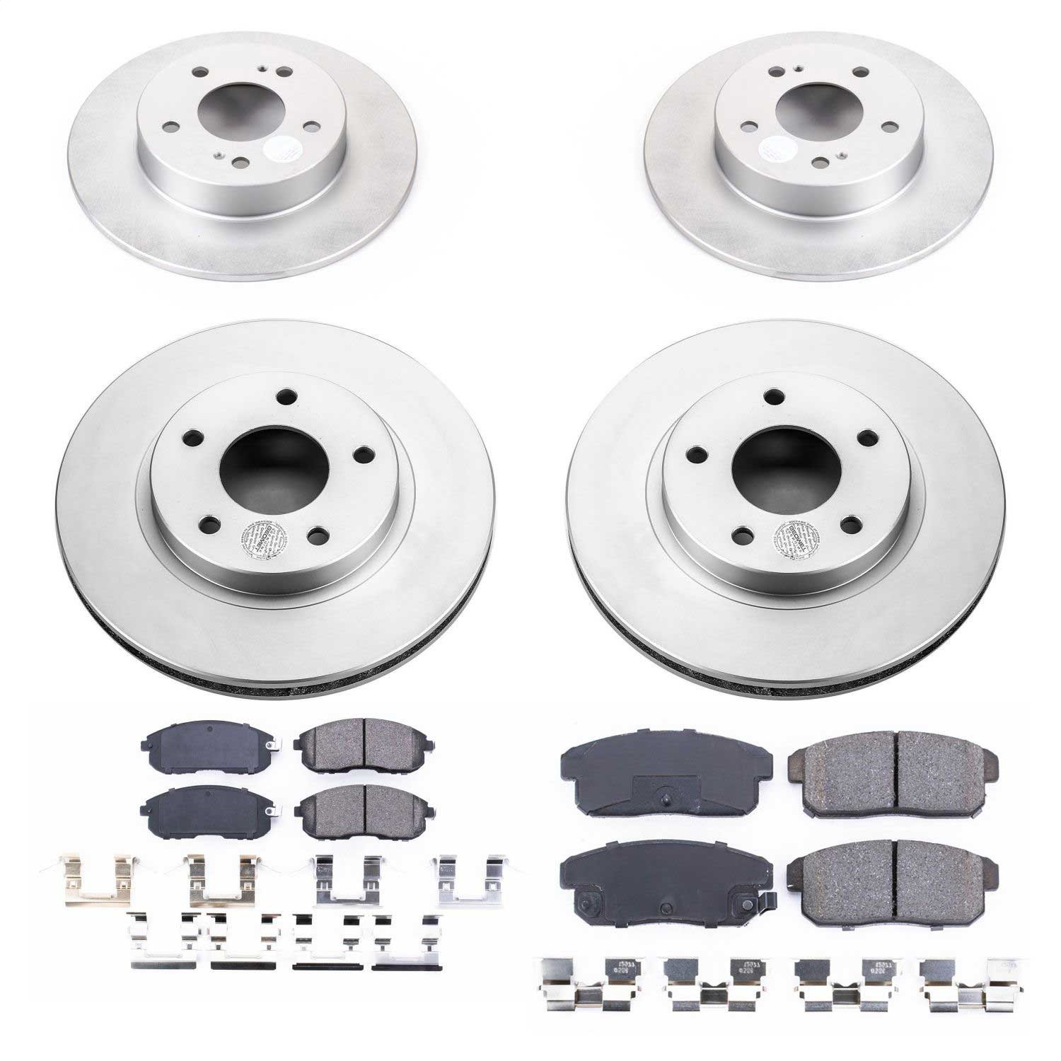 Power Stop - CRK2705 - Front and Rear - Disc Brake Pad and Rotor Kit