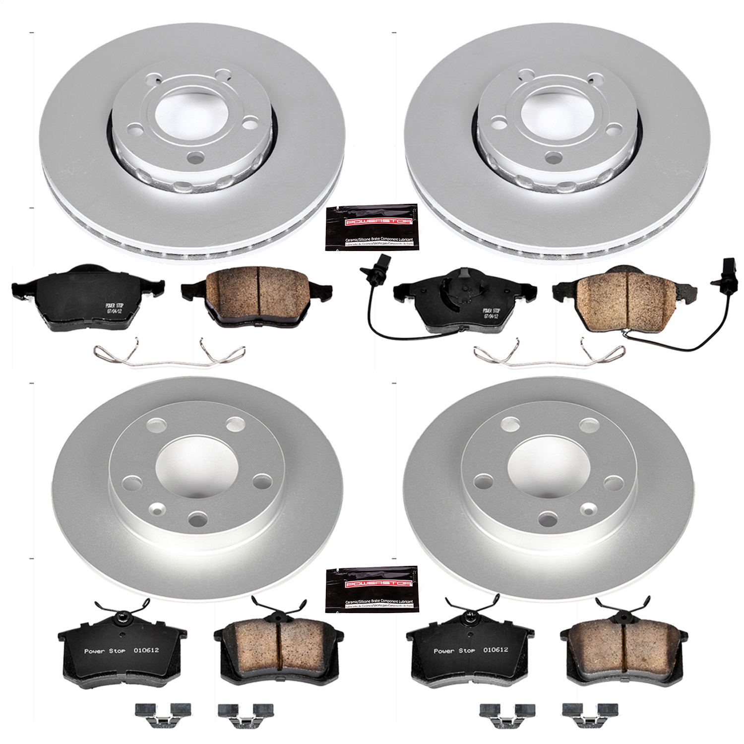 Power Stop - CRK2741 - Front and Rear - Disc Brake Pad and Rotor Kit