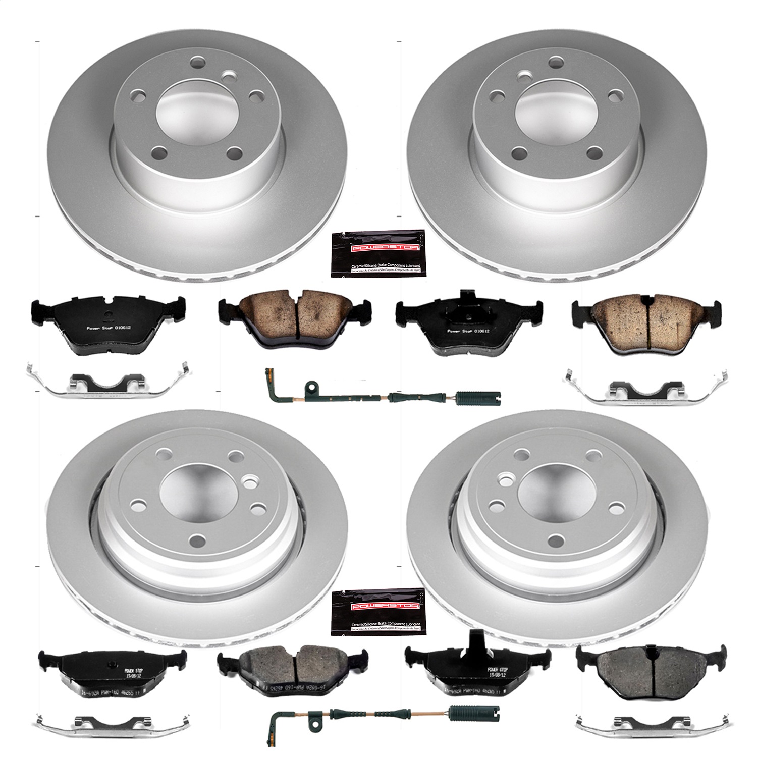 Power Stop - CRK2747 - Front and Rear - Disc Brake Pad and Rotor Kit