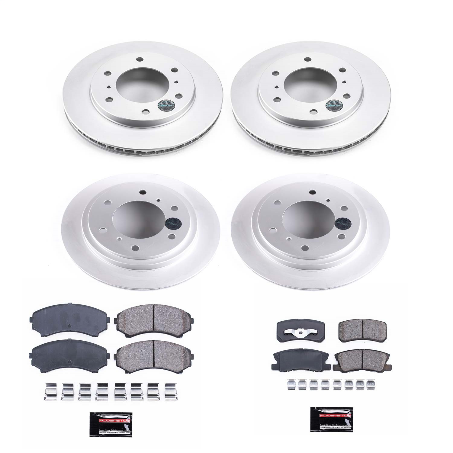 Power Stop - CRK2755 - Front and Rear - Disc Brake Pad and Rotor Kit