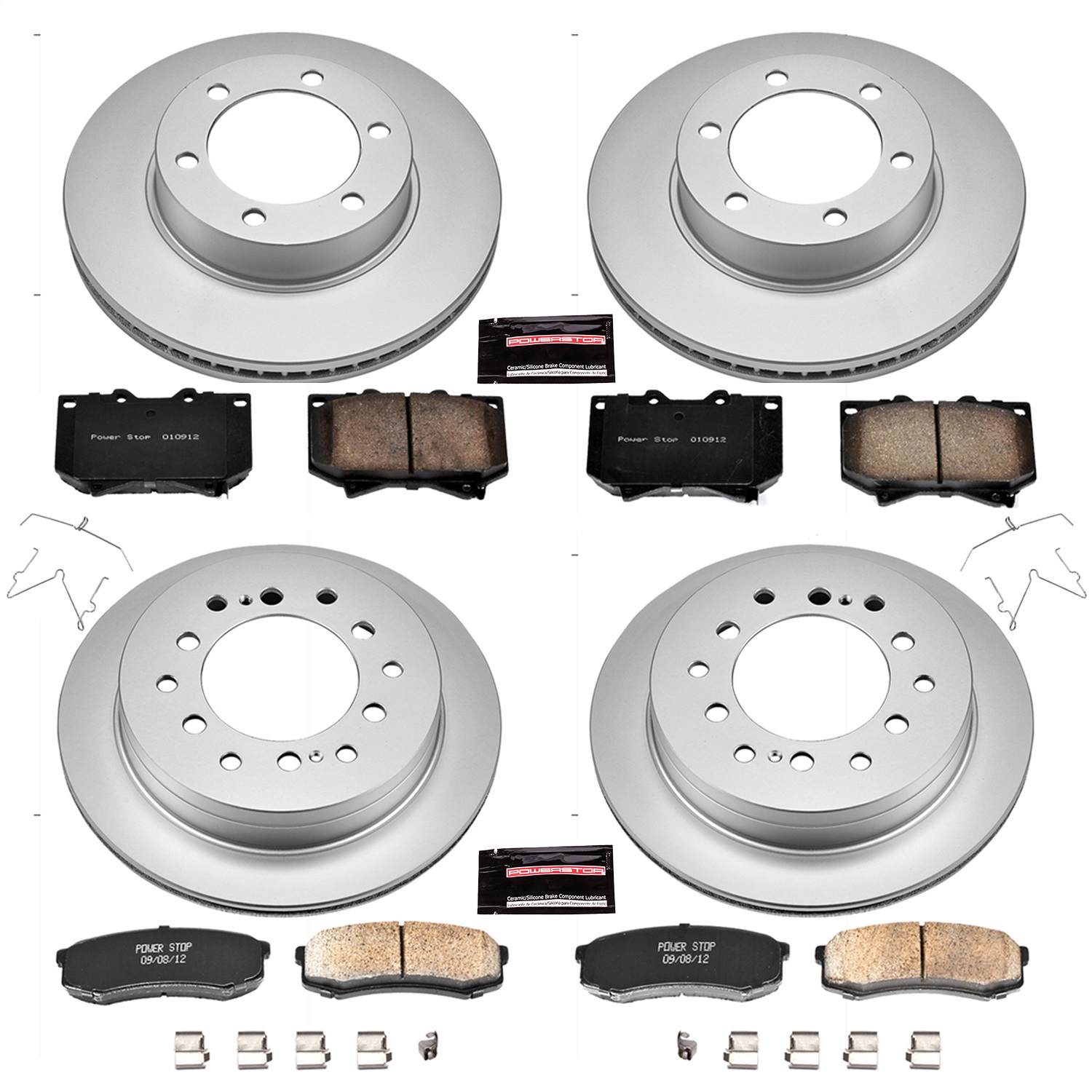 Power Stop - CRK2756 - Front and Rear - Disc Brake Pad and Rotor Kit