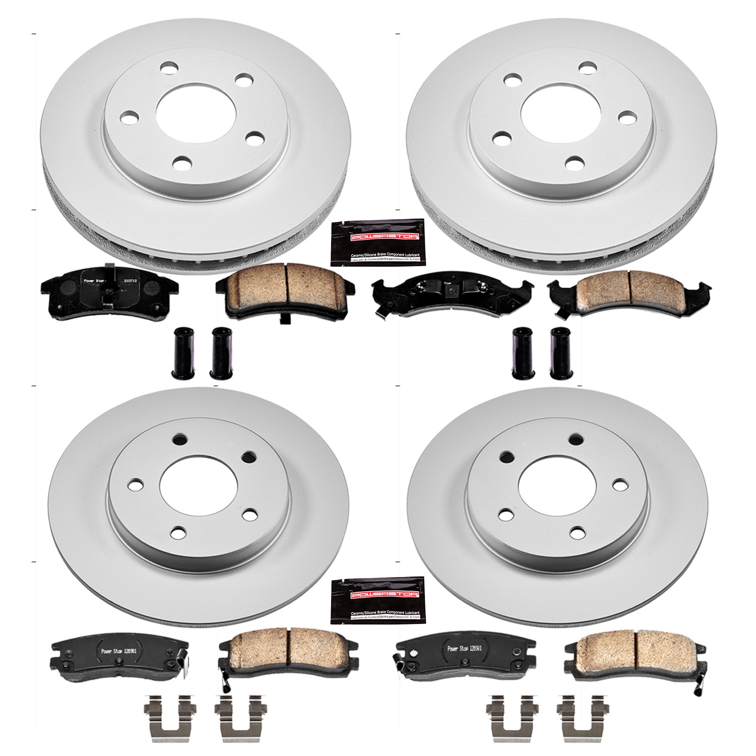 Power Stop - CRK2761 - Front and Rear - Disc Brake Pad and Rotor Kit