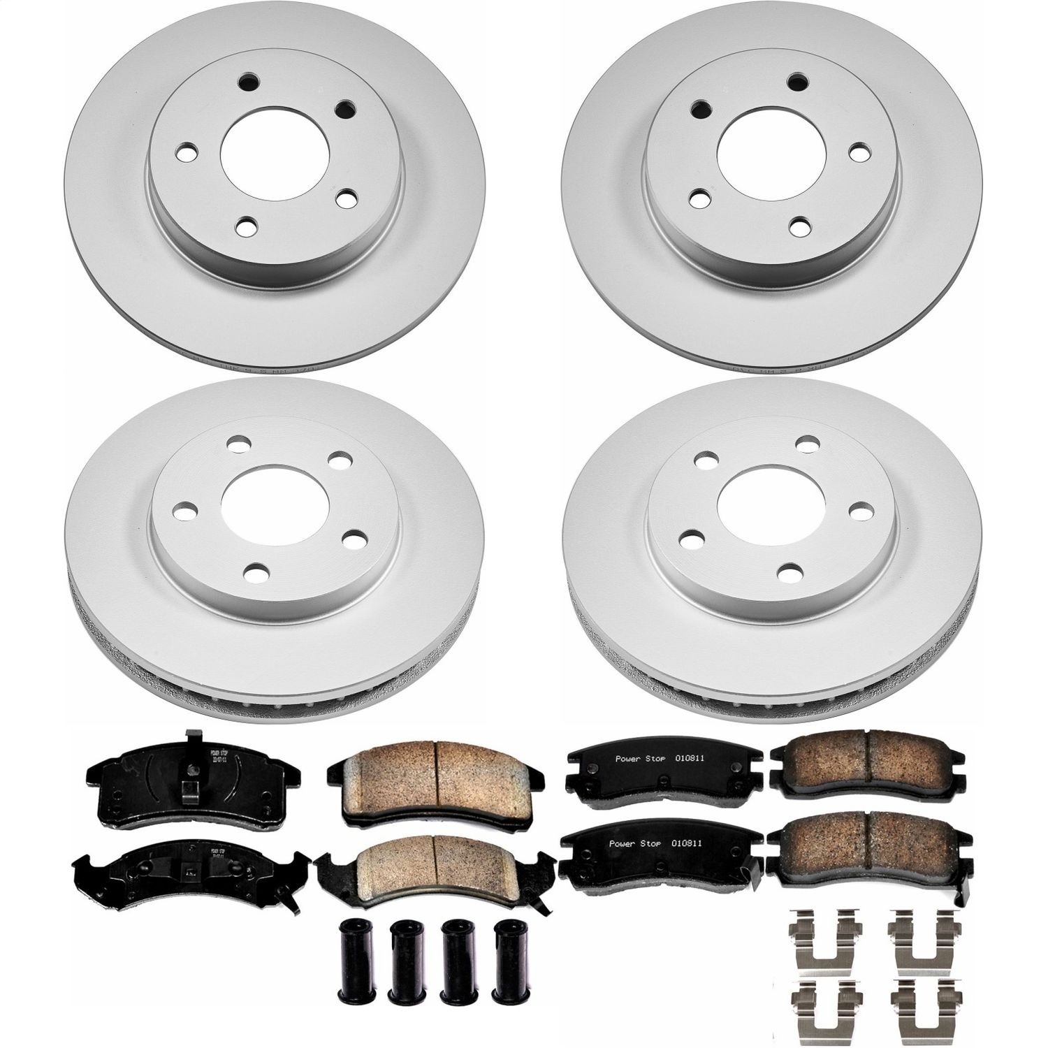 Power Stop - CRK2762 - Front and Rear - Disc Brake Pad and Rotor Kit