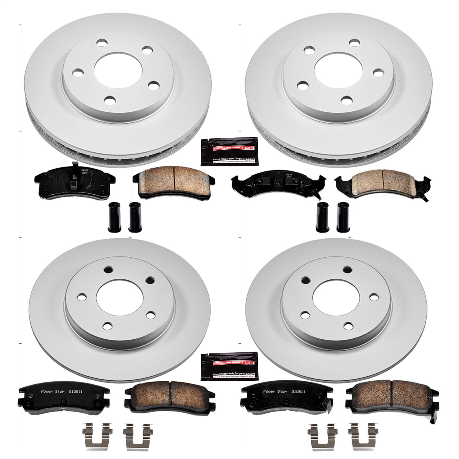 Power Stop - CRK2763 - Front and Rear - Disc Brake Pad and Rotor Kit