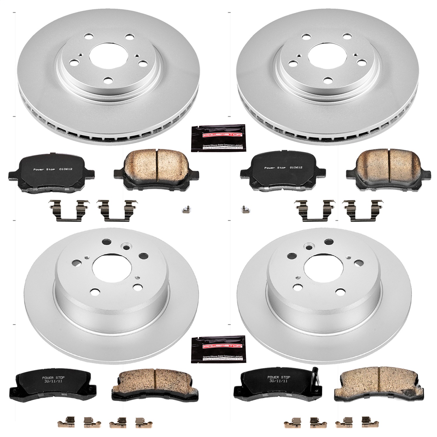 Power Stop - CRK2774 - Front and Rear - Disc Brake Pad and Rotor Kit