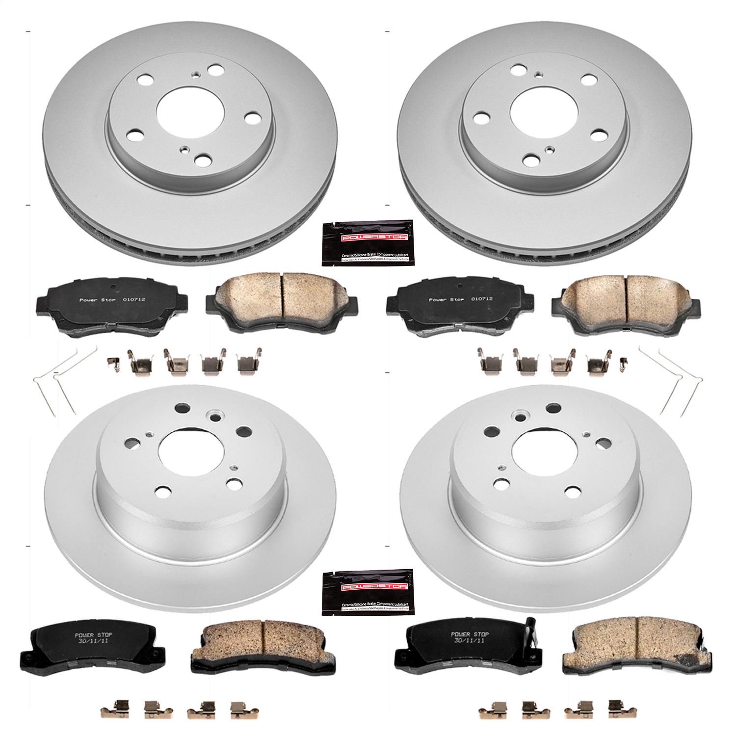 Power Stop - CRK2776 - Front and Rear - Disc Brake Pad and Rotor Kit