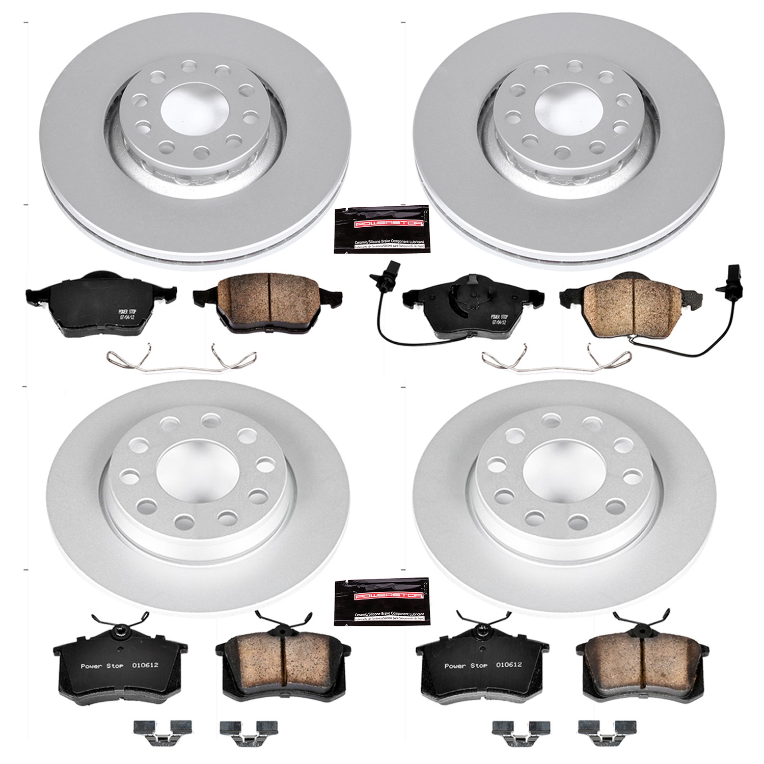 Power Stop - CRK2777 - Front and Rear - Disc Brake Pad and Rotor Kit
