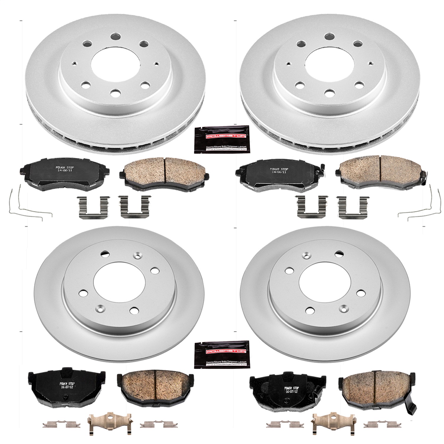 Power Stop - CRK2778 - Front and Rear - Disc Brake Pad and Rotor Kit