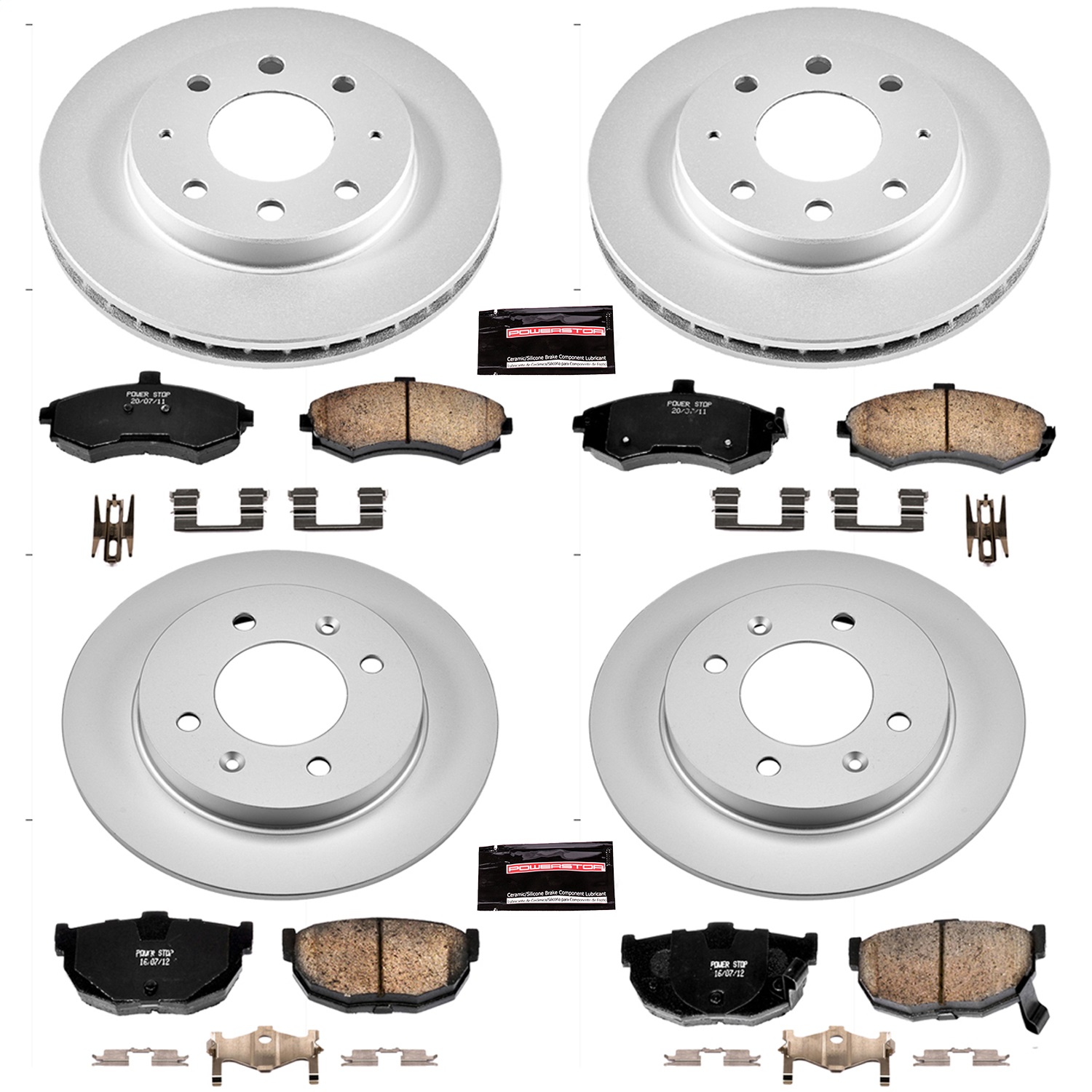 Power Stop - CRK2779 - Front and Rear - Disc Brake Pad and Rotor Kit
