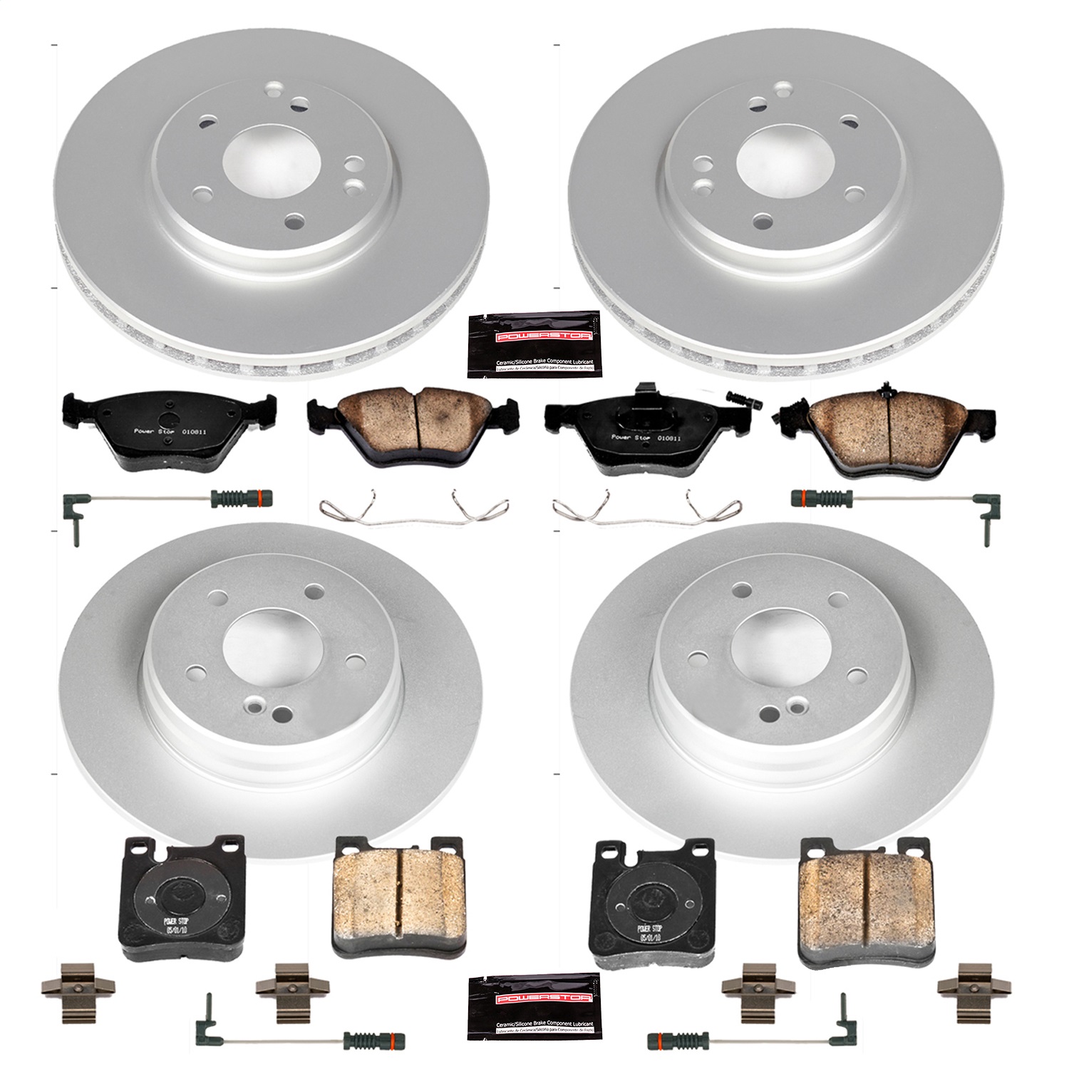 Power Stop - CRK2785 - Front and Rear - Disc Brake Pad and Rotor Kit