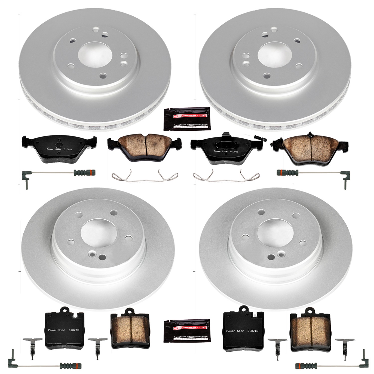 Power Stop - CRK2786 - Front and Rear - Disc Brake Pad and Rotor Kit