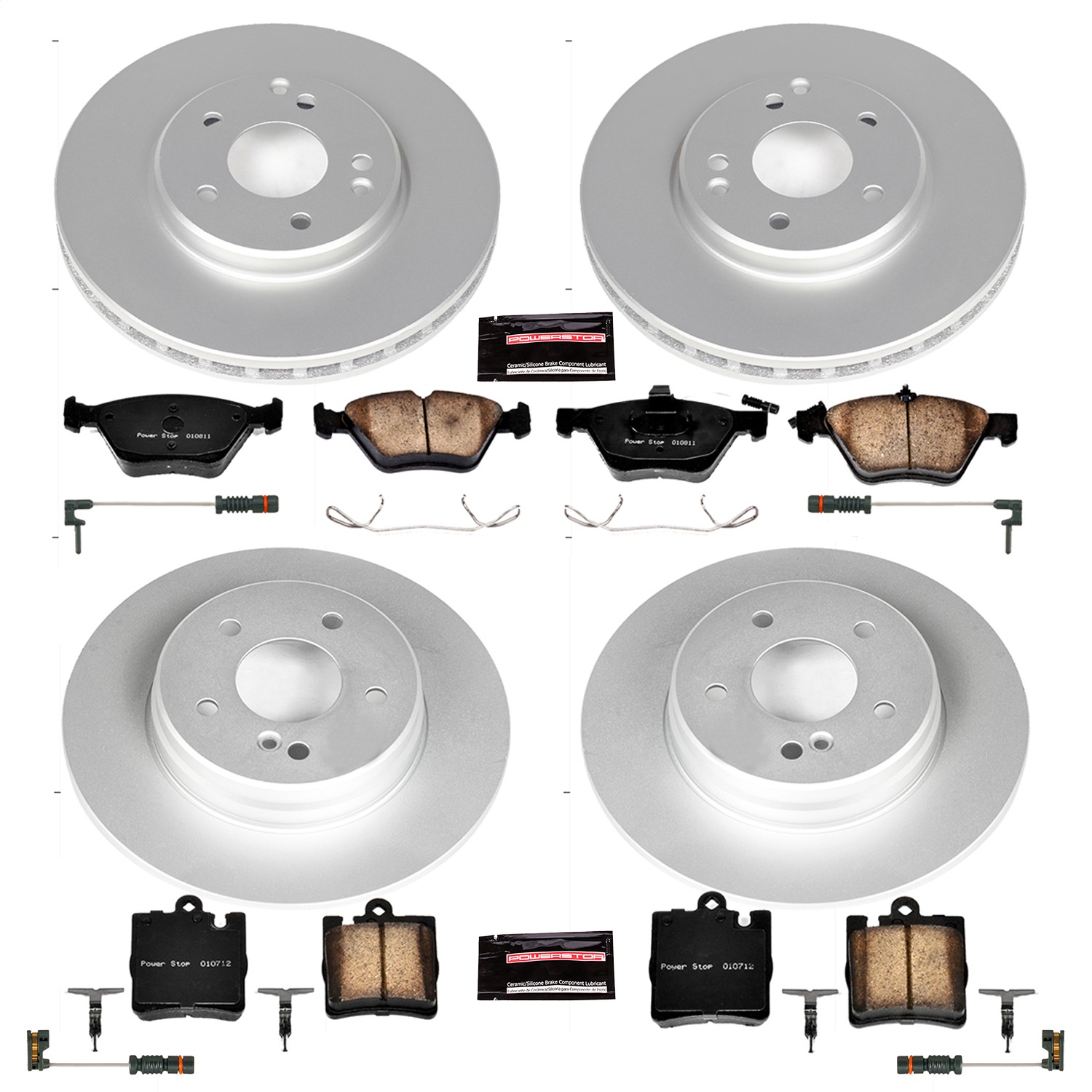 Power Stop - CRK2790 - Front and Rear - Disc Brake Pad and Rotor Kit