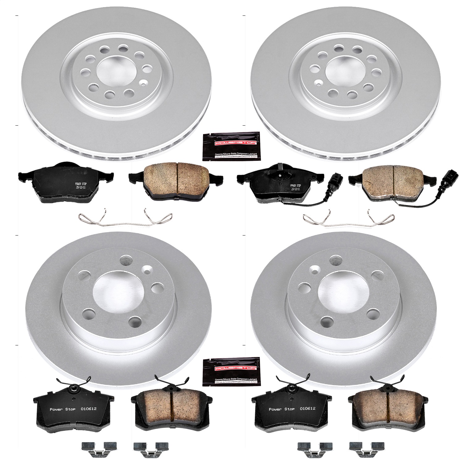 Power Stop - CRK2795 - Front and Rear - Disc Brake Pad and Rotor Kit