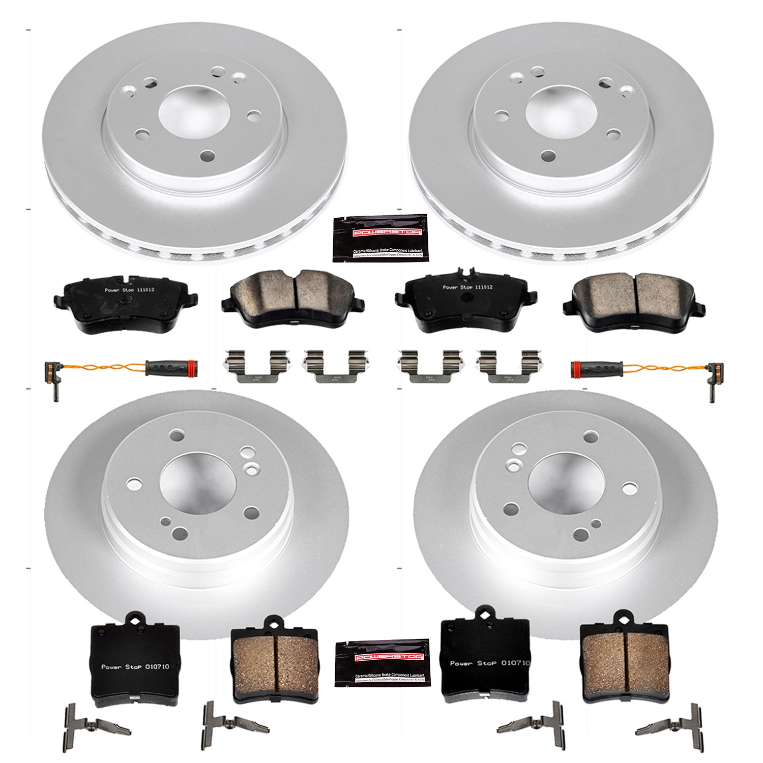 Power Stop - CRK2812 - Front and Rear - Disc Brake Pad and Rotor Kit