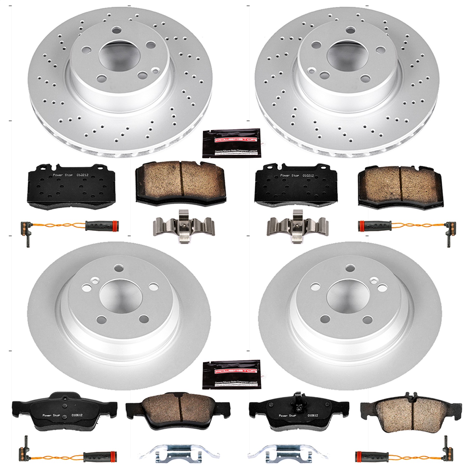 Power Stop - CRK2817 - Front and Rear - Disc Brake Pad and Rotor Kit