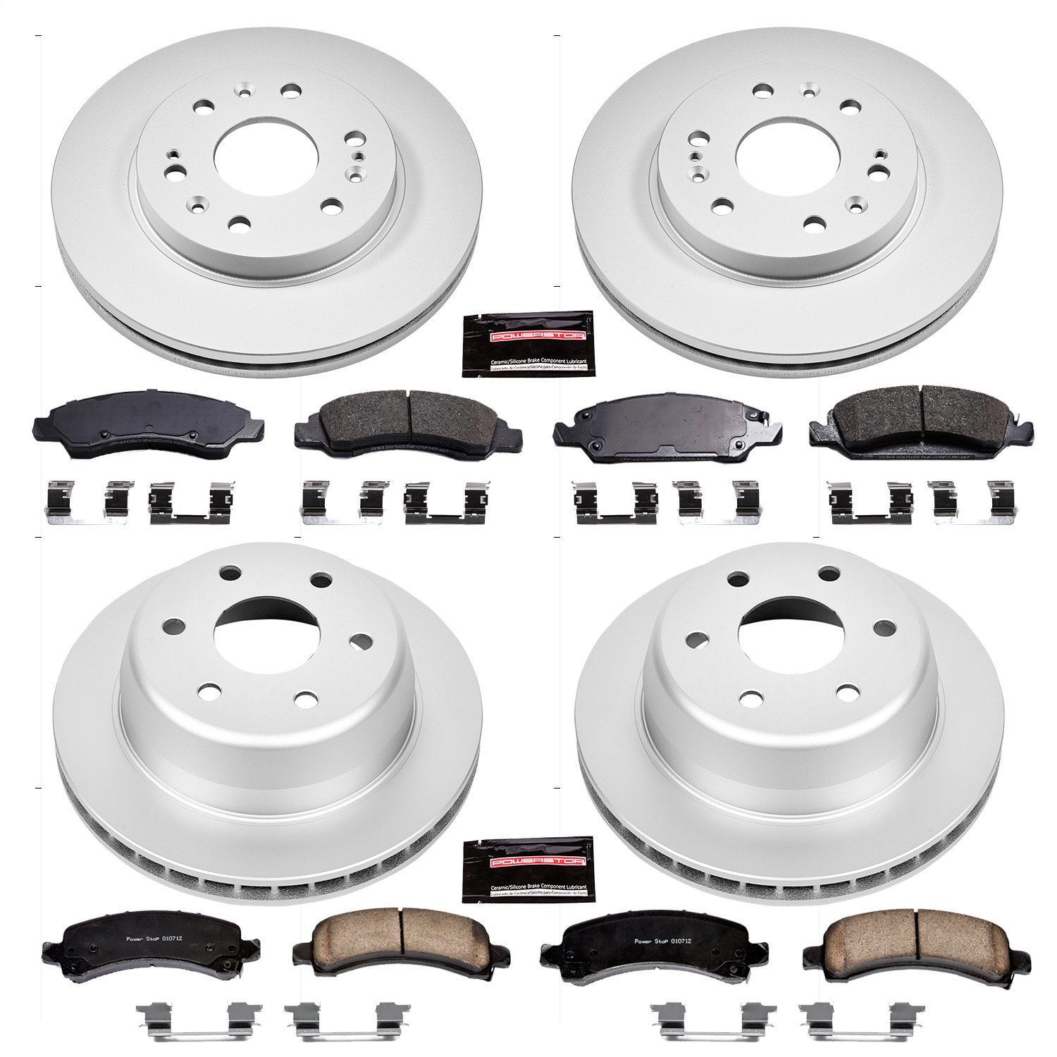 Power Stop - CRK2826 - Front and Rear - Disc Brake Pad and Rotor Kit