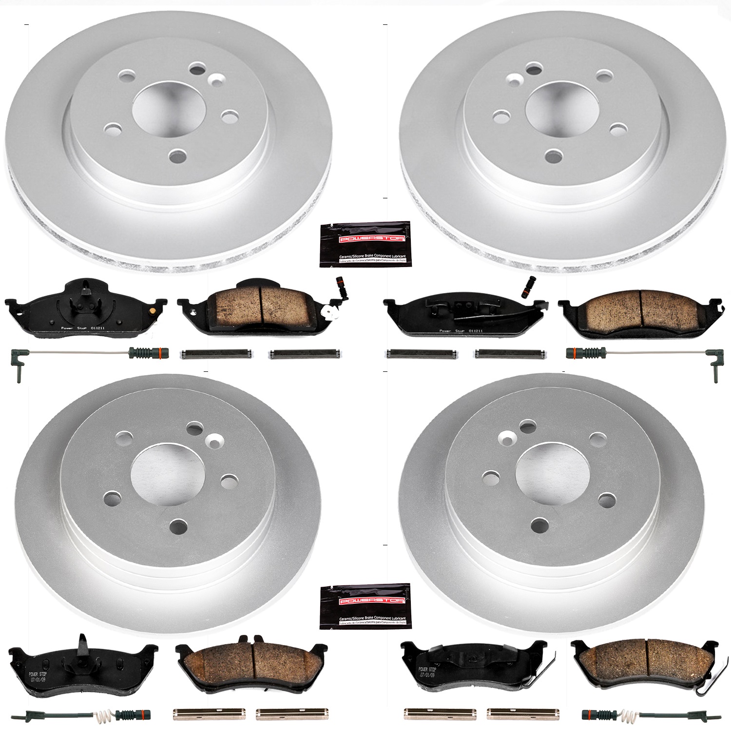 Power Stop - CRK2833 - Front and Rear - Disc Brake Pad and Rotor Kit