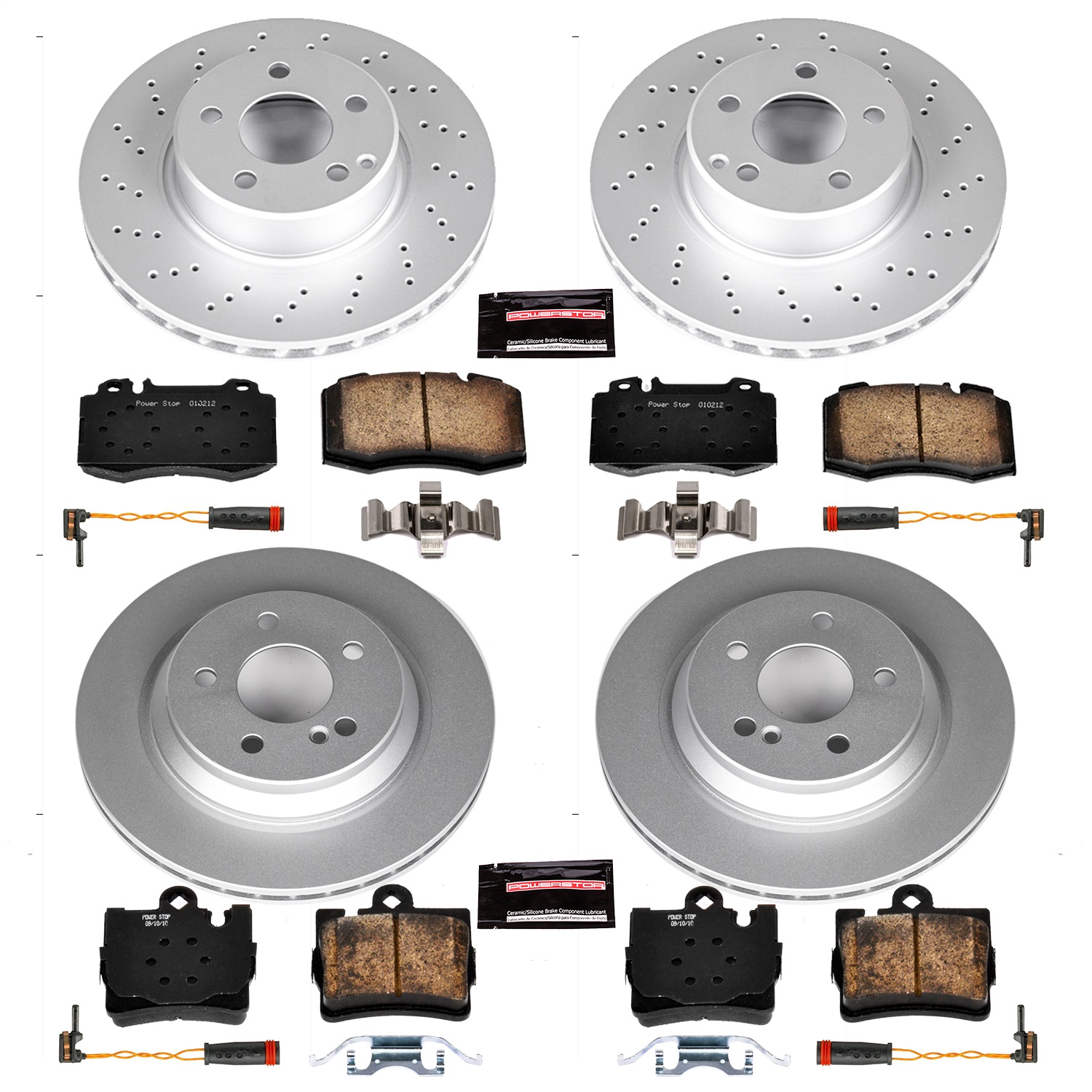 Power Stop - CRK2851 - Front and Rear - Disc Brake Pad and Rotor Kit