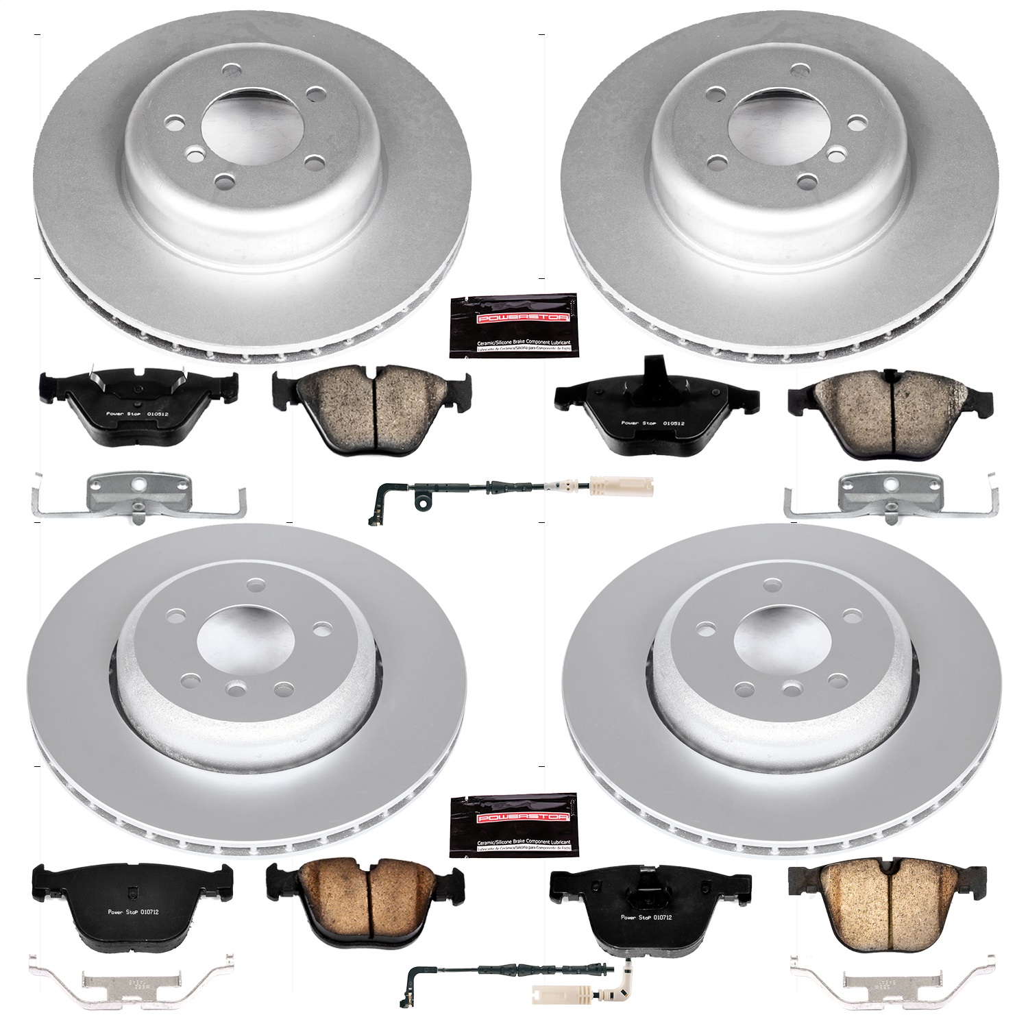 Power Stop - CRK2877 - Front and Rear - Disc Brake Pad and Rotor Kit