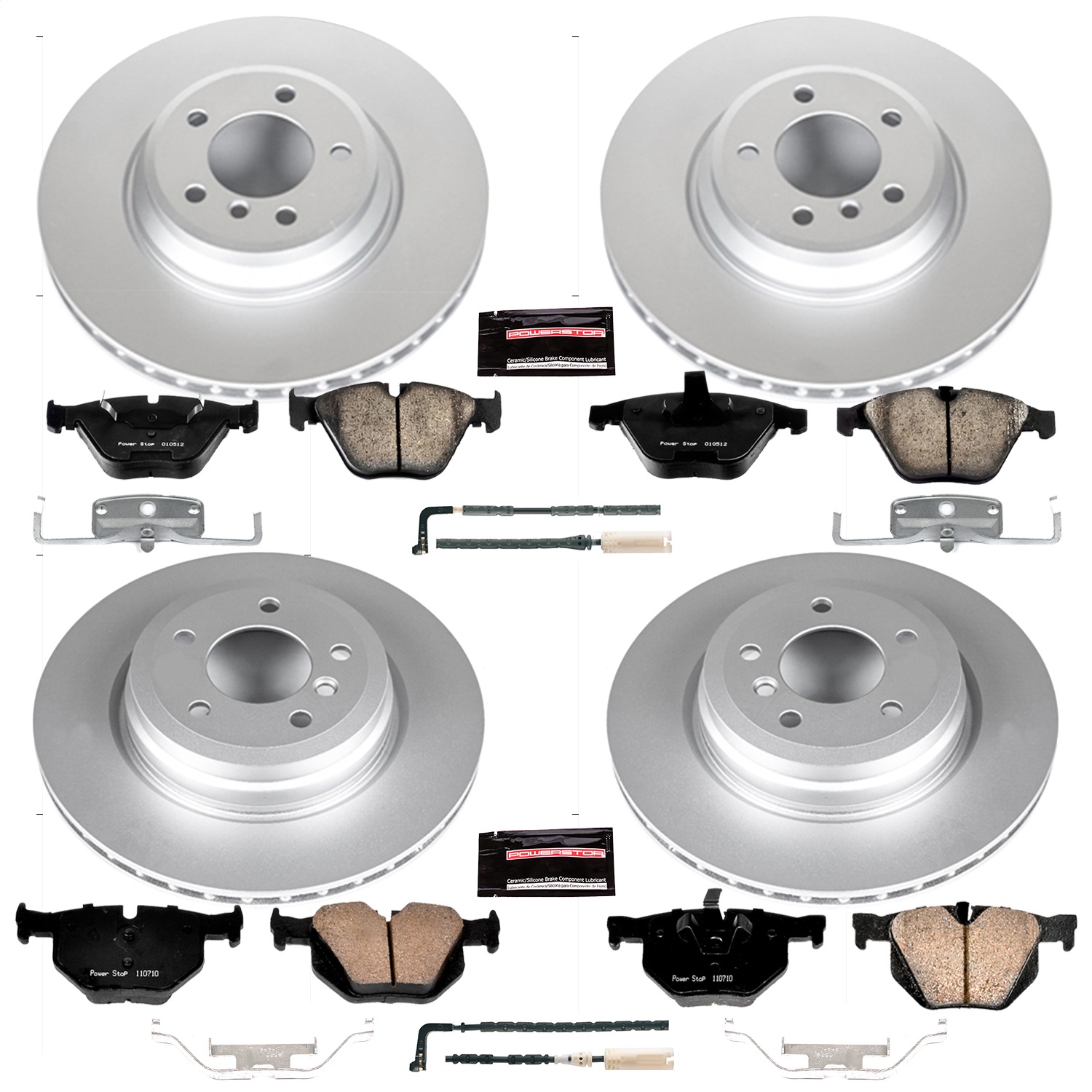 Power Stop - CRK2883 - Front and Rear - Disc Brake Pad and Rotor Kit