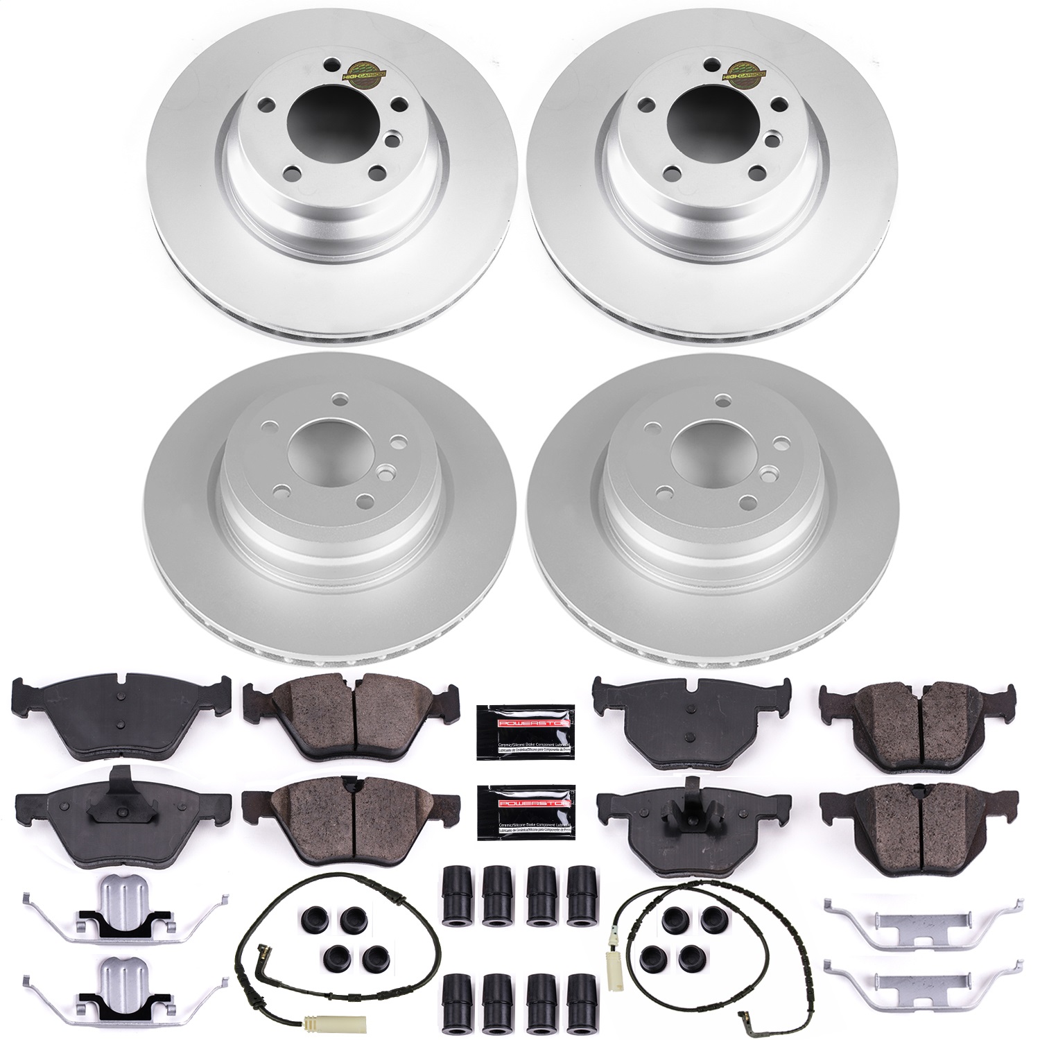 Power Stop - CRK2886 - Front and Rear - Disc Brake Pad and Rotor Kit