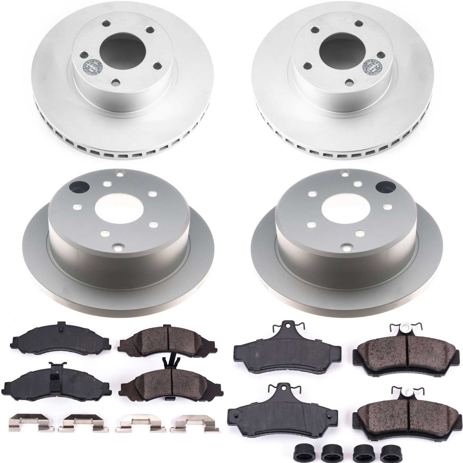 Power Stop - CRK2889 - Front and Rear - Disc Brake Pad and Rotor Kit