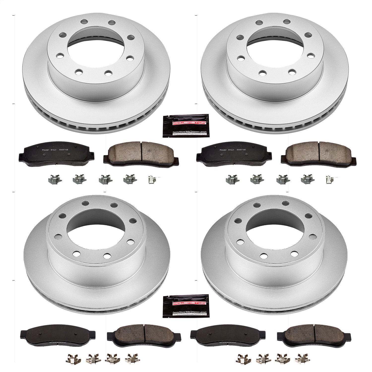 Power Stop - CRK2895 - Front and Rear - Disc Brake Pad and Rotor Kit