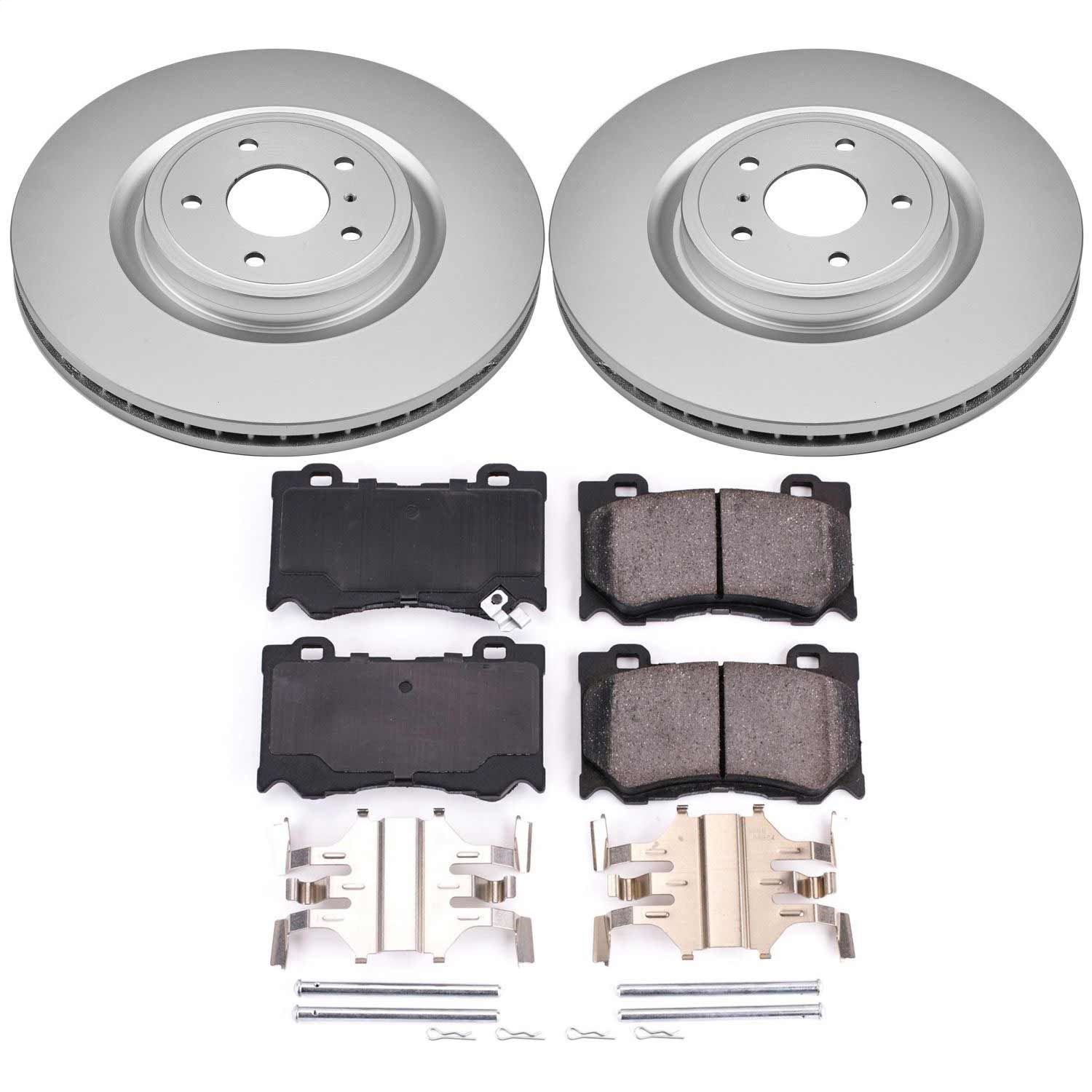 Power Stop - CRK2915 - Front - Disc Brake Pad and Rotor Kit