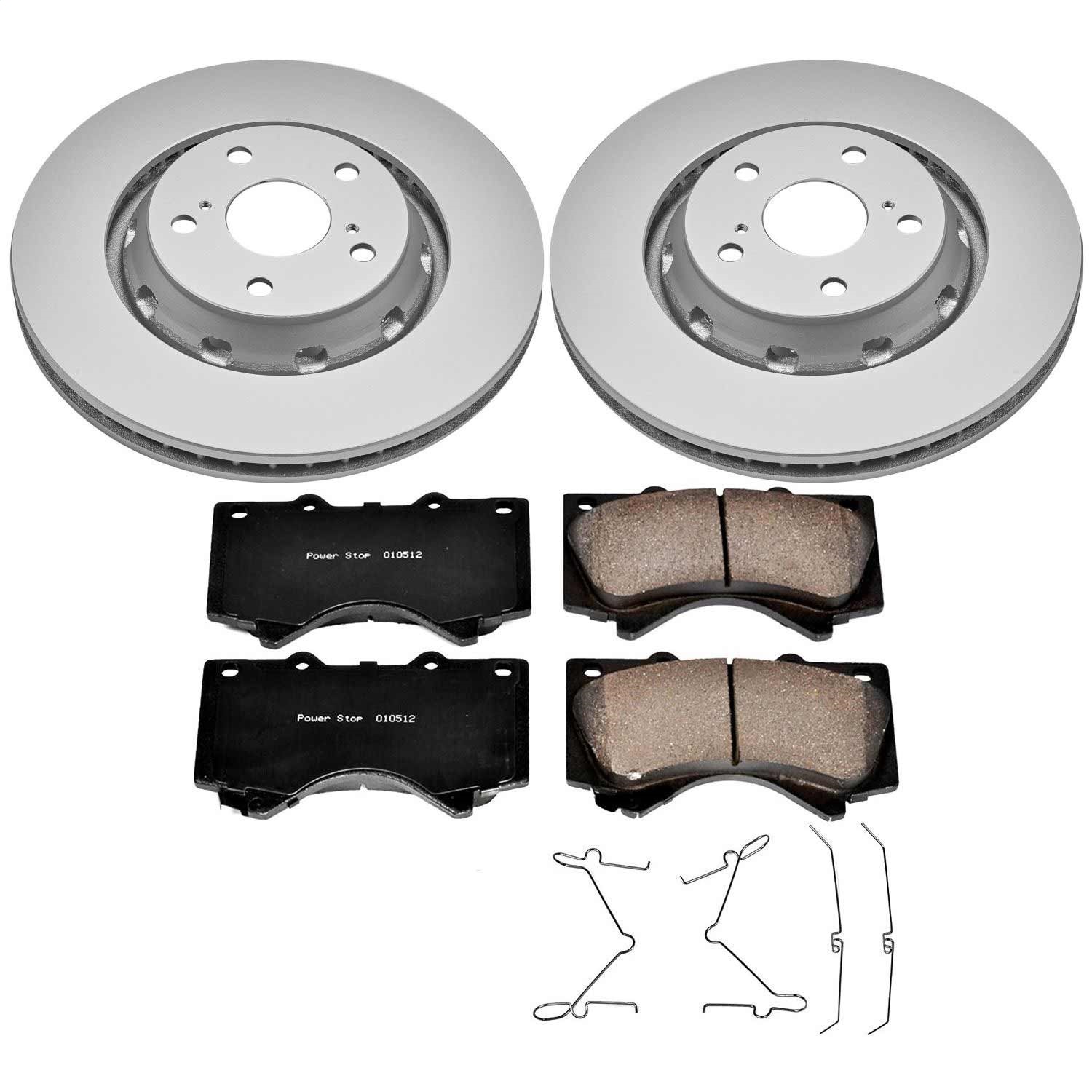 Power Stop - CRK2952 - Front - Disc Brake Pad and Rotor Kit