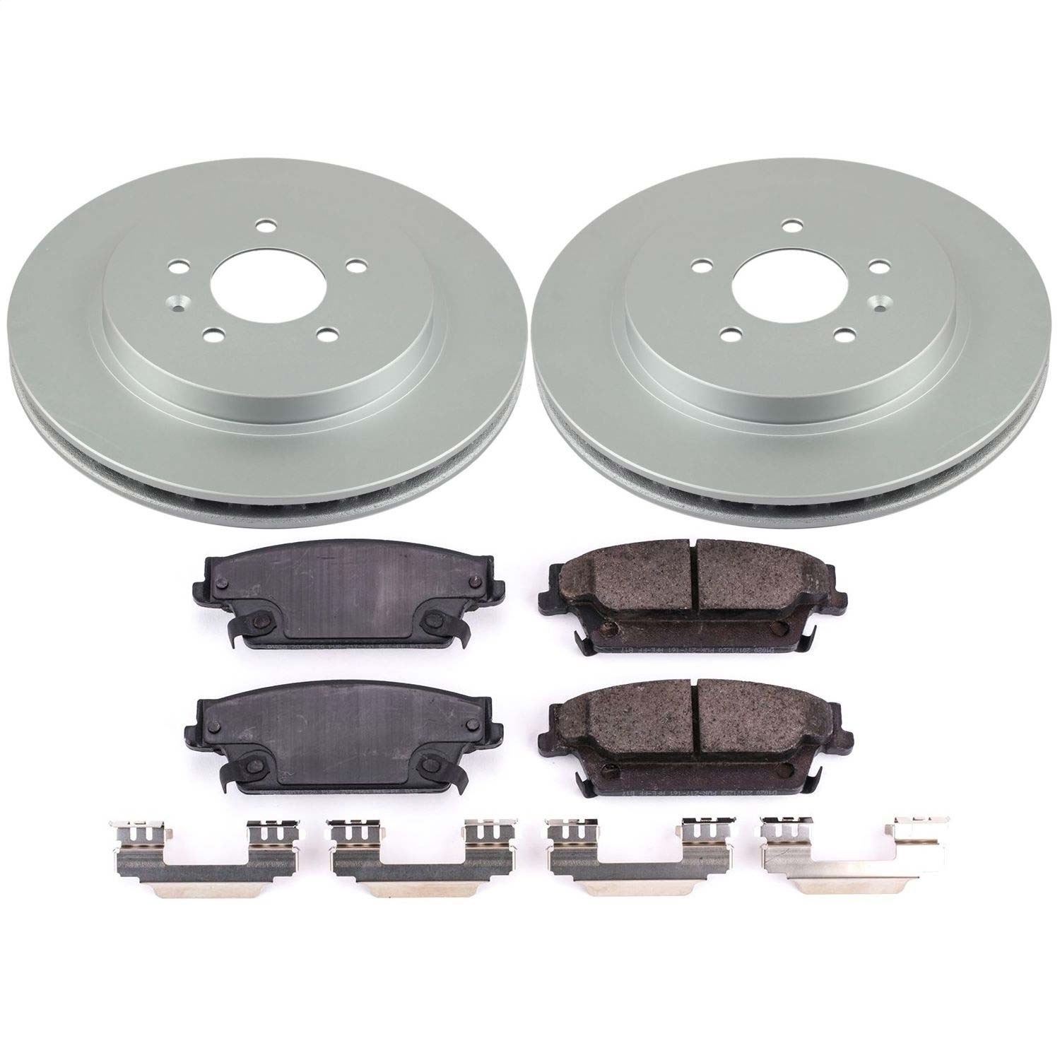 Power Stop - CRK2958 - Rear - Disc Brake Pad and Rotor Kit