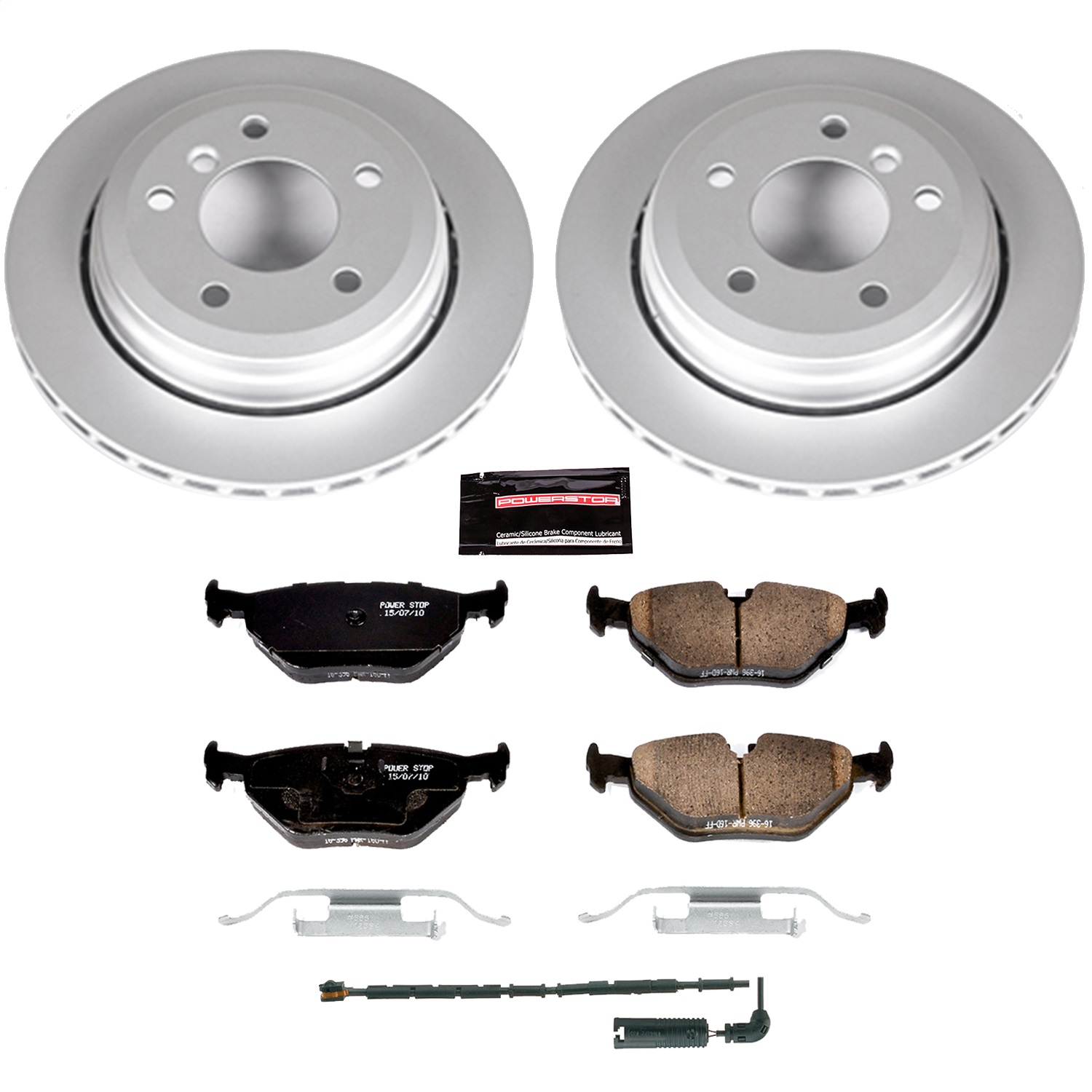 Power Stop - CRK2970 - Rear - Disc Brake Pad and Rotor Kit