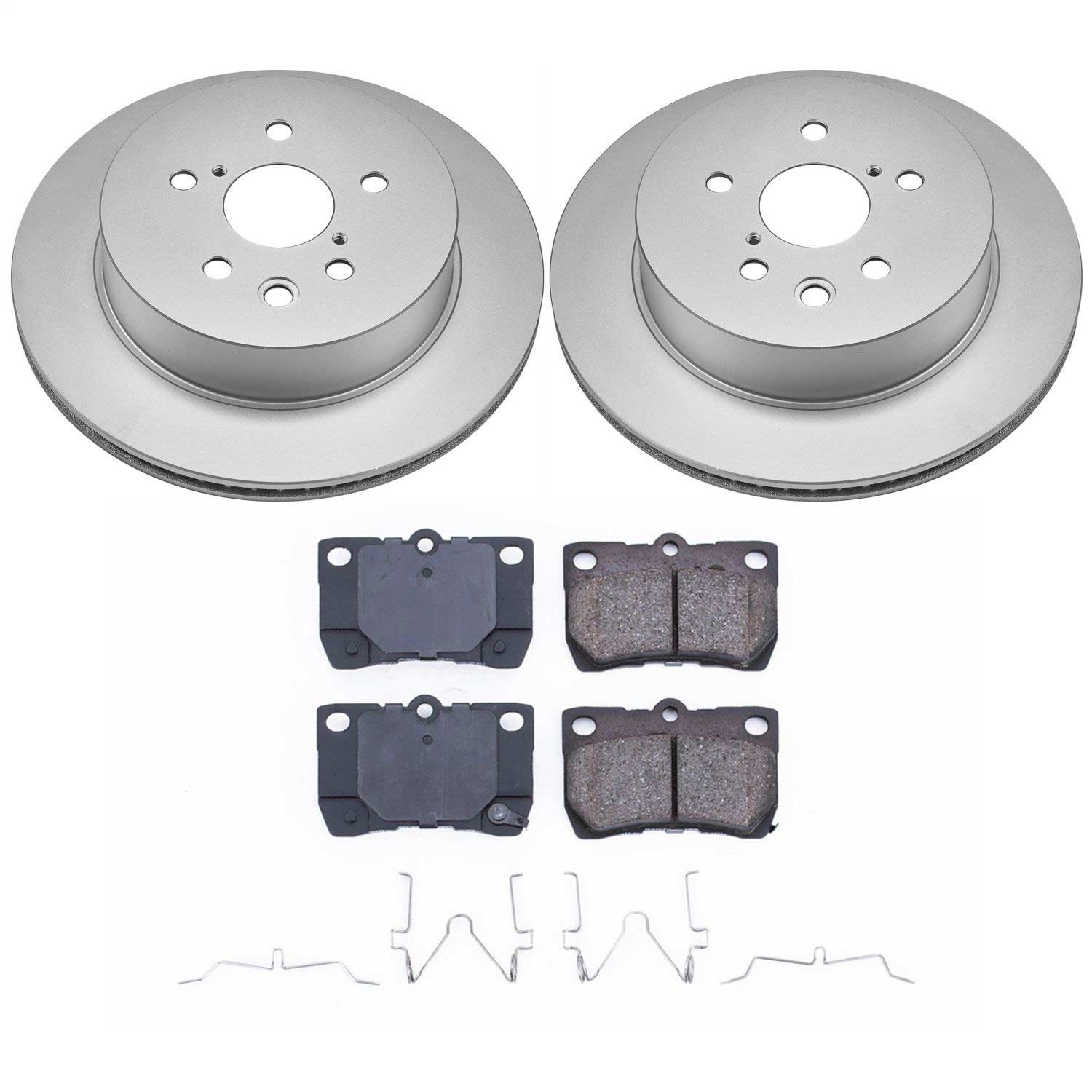 Power Stop - CRK2977 - Rear - Disc Brake Pad and Rotor Kit