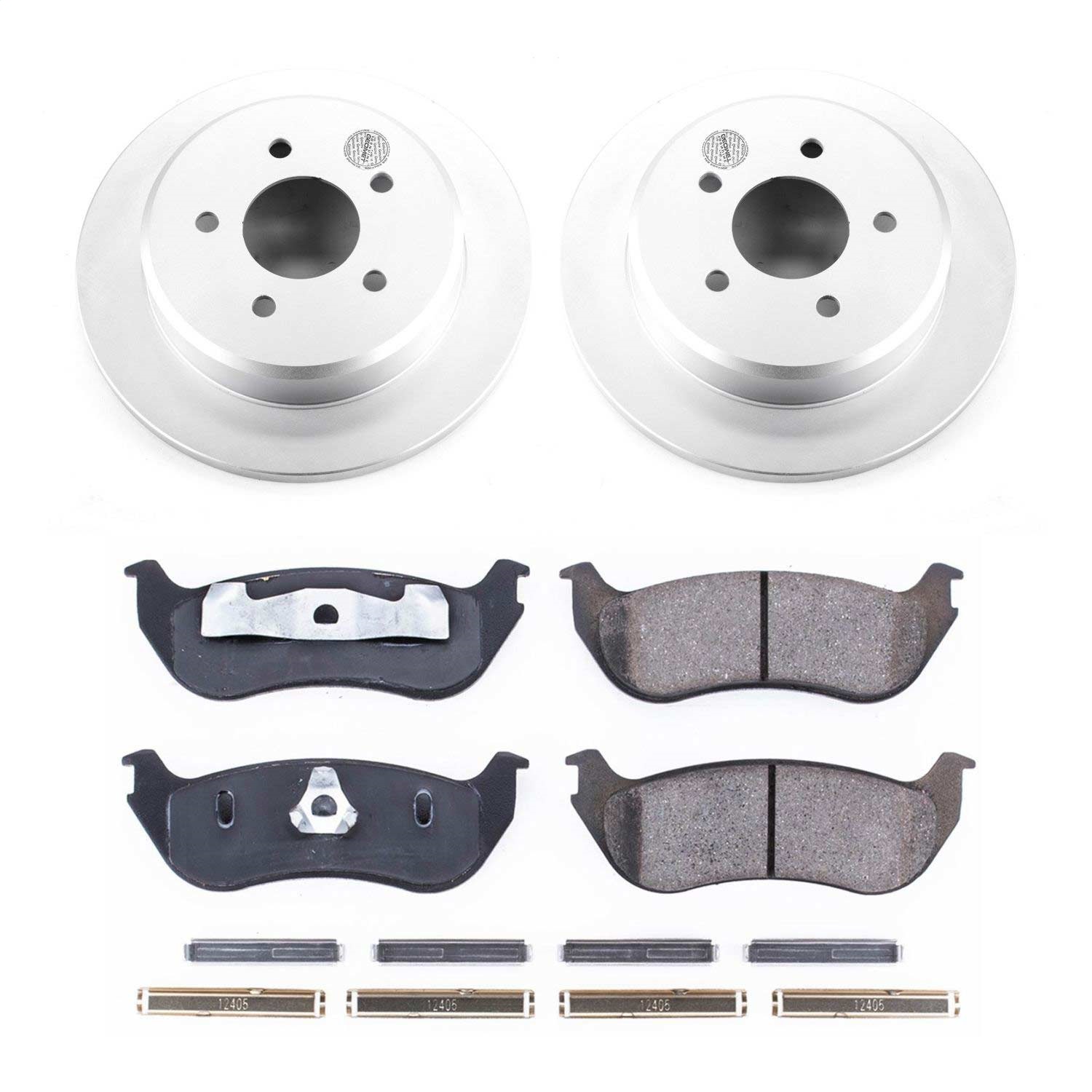 Power Stop - CRK2984 - Rear - Disc Brake Pad and Rotor Kit
