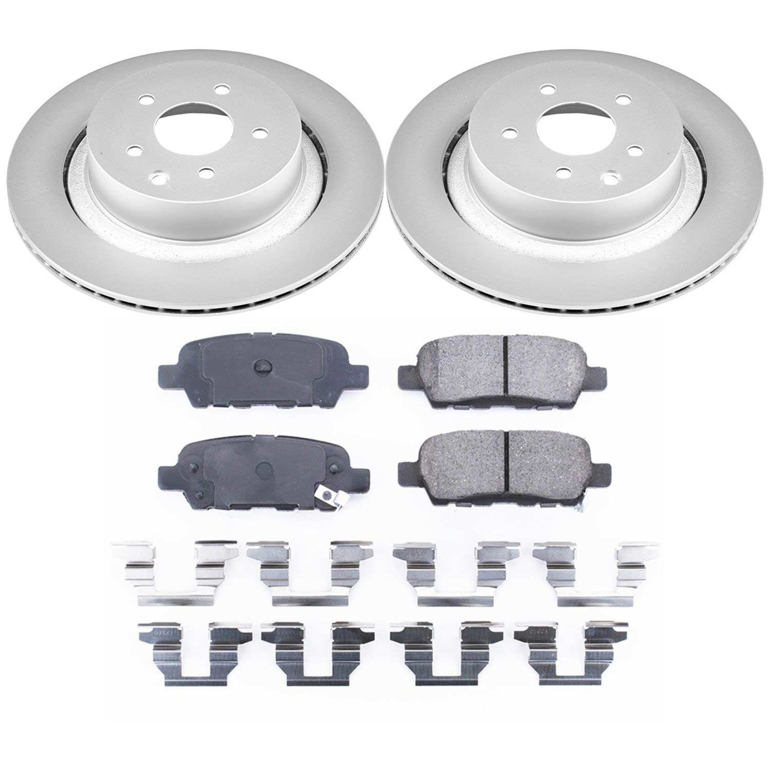 Power Stop - CRK2986 - Rear - Disc Brake Pad and Rotor Kit