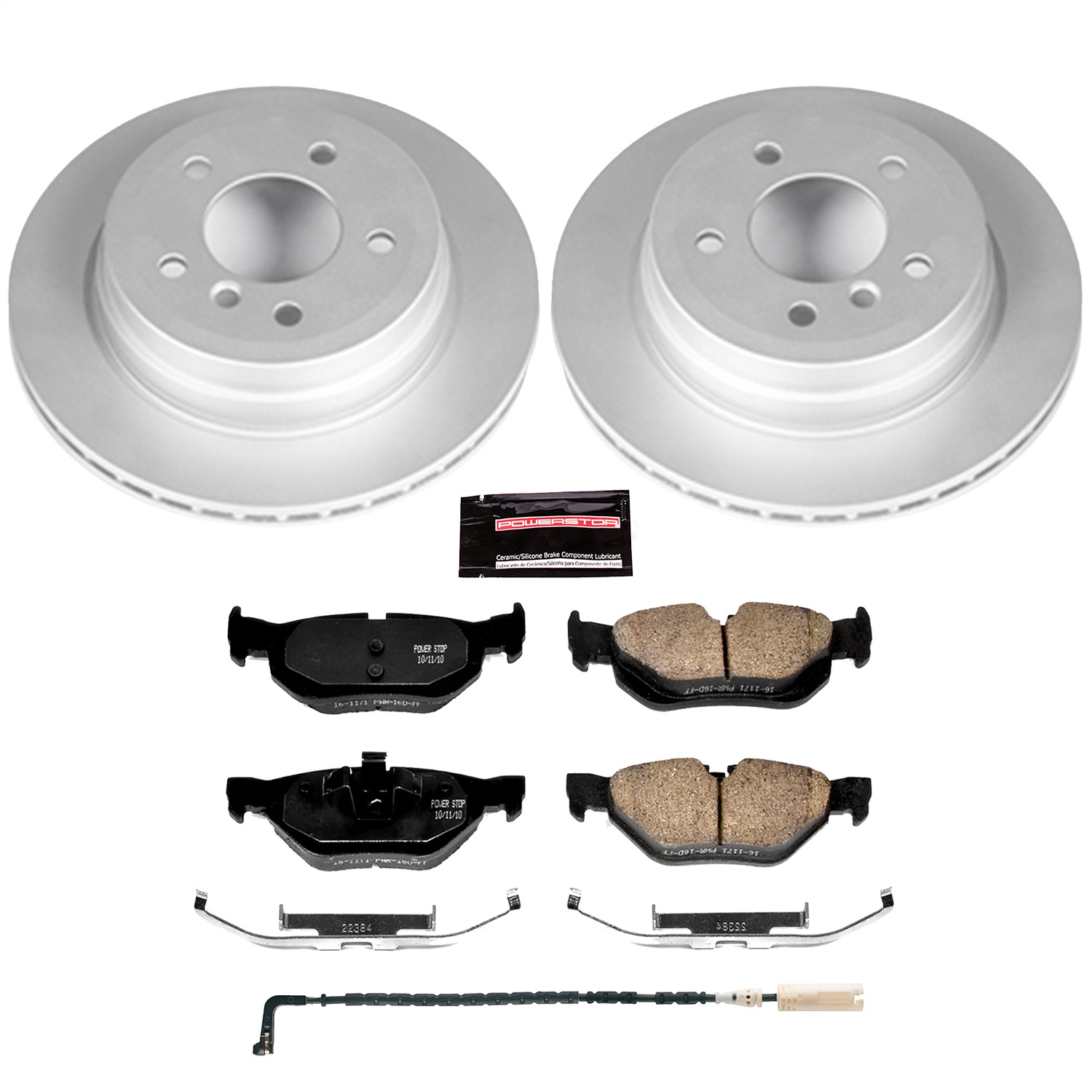 Power Stop - CRK3001 - Rear - Disc Brake Pad and Rotor Kit