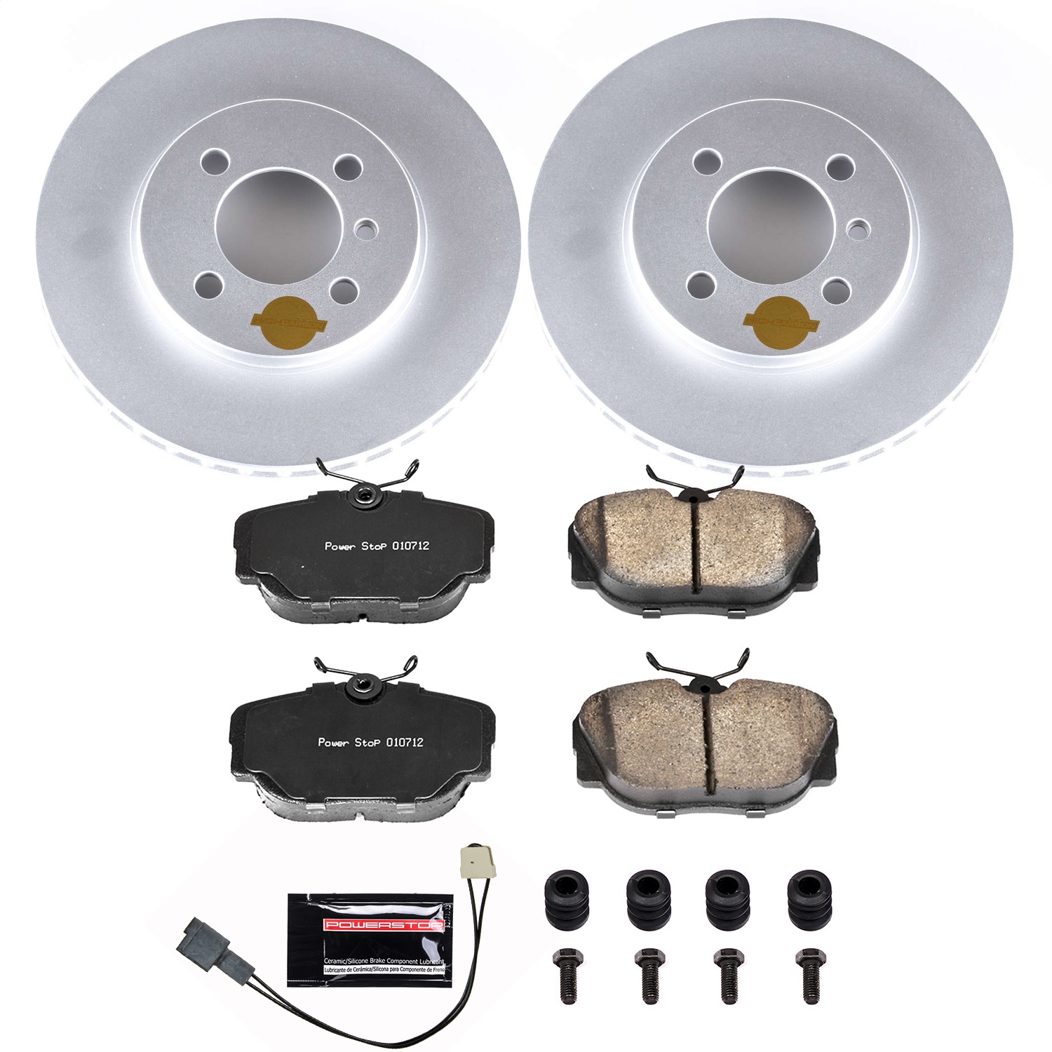 Power Stop - CRK3008 - Front - Disc Brake Pad and Rotor Kit