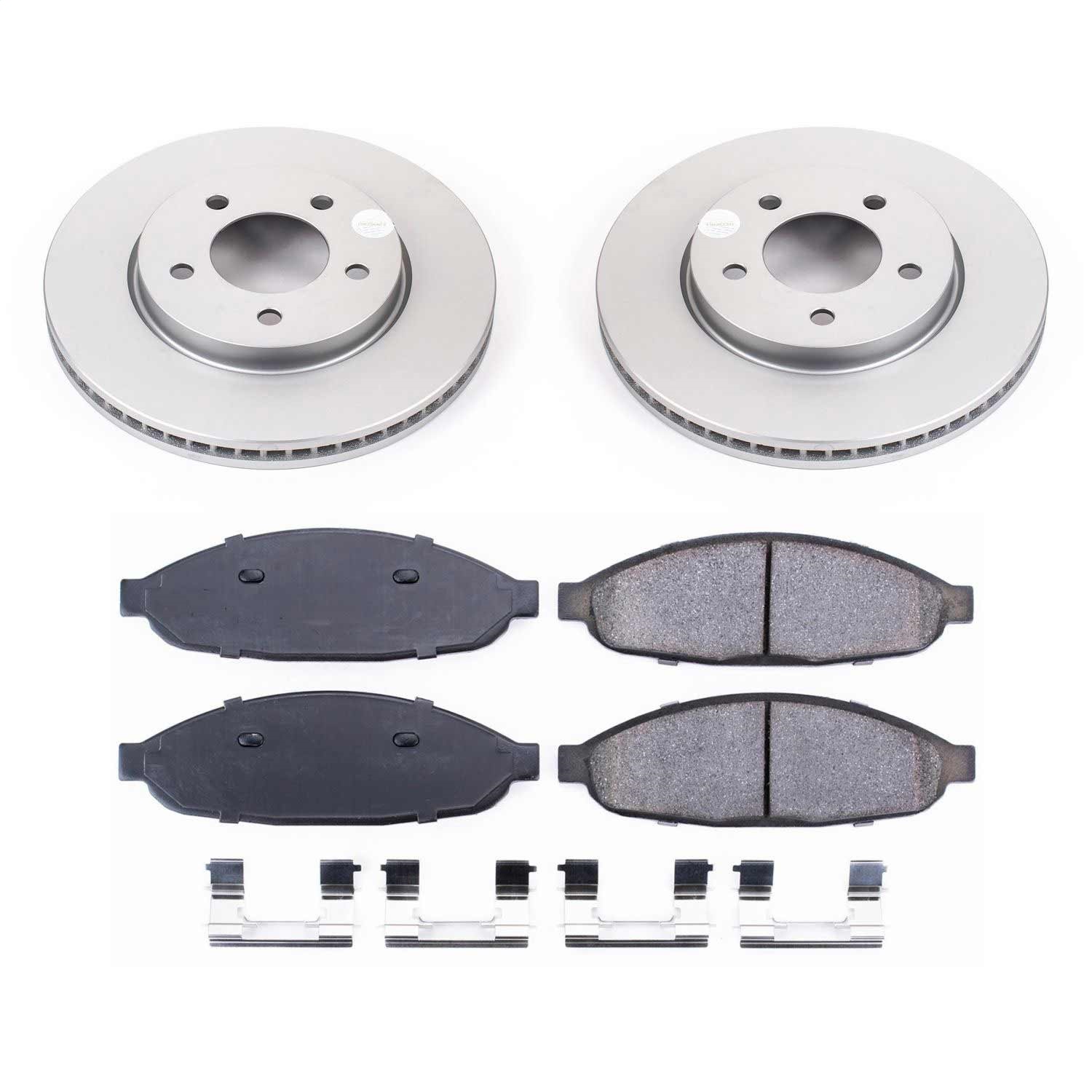 Power Stop - CRK3009 - Front - Disc Brake Pad and Rotor Kit