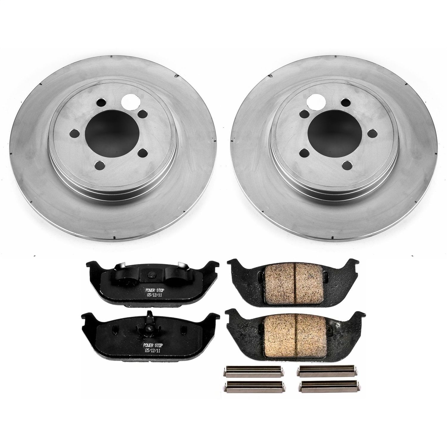 Power Stop - CRK3025 - Rear - Disc Brake Pad and Rotor Kit
