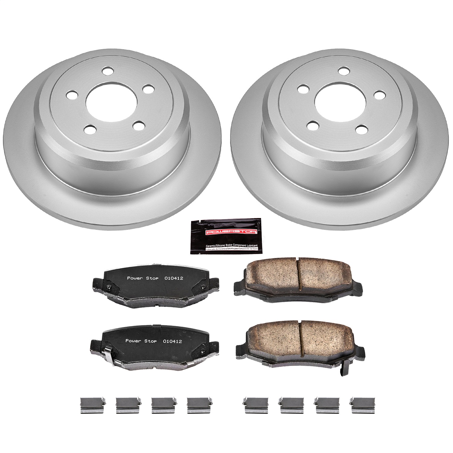 Power Stop - CRK3046 - Rear - Disc Brake Pad and Rotor Kit